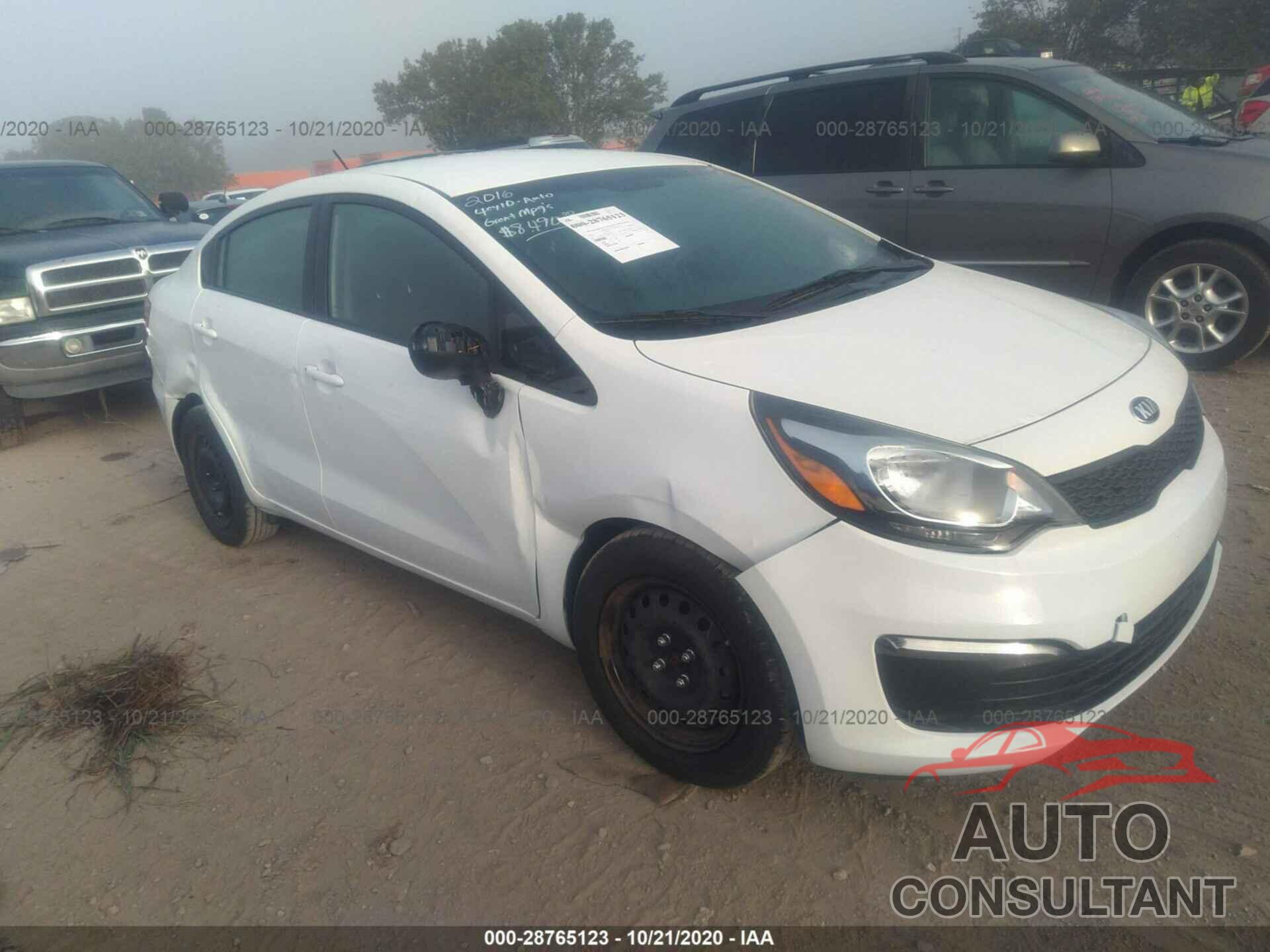 KIA RIO 2016 - KNADM4A34G6685209