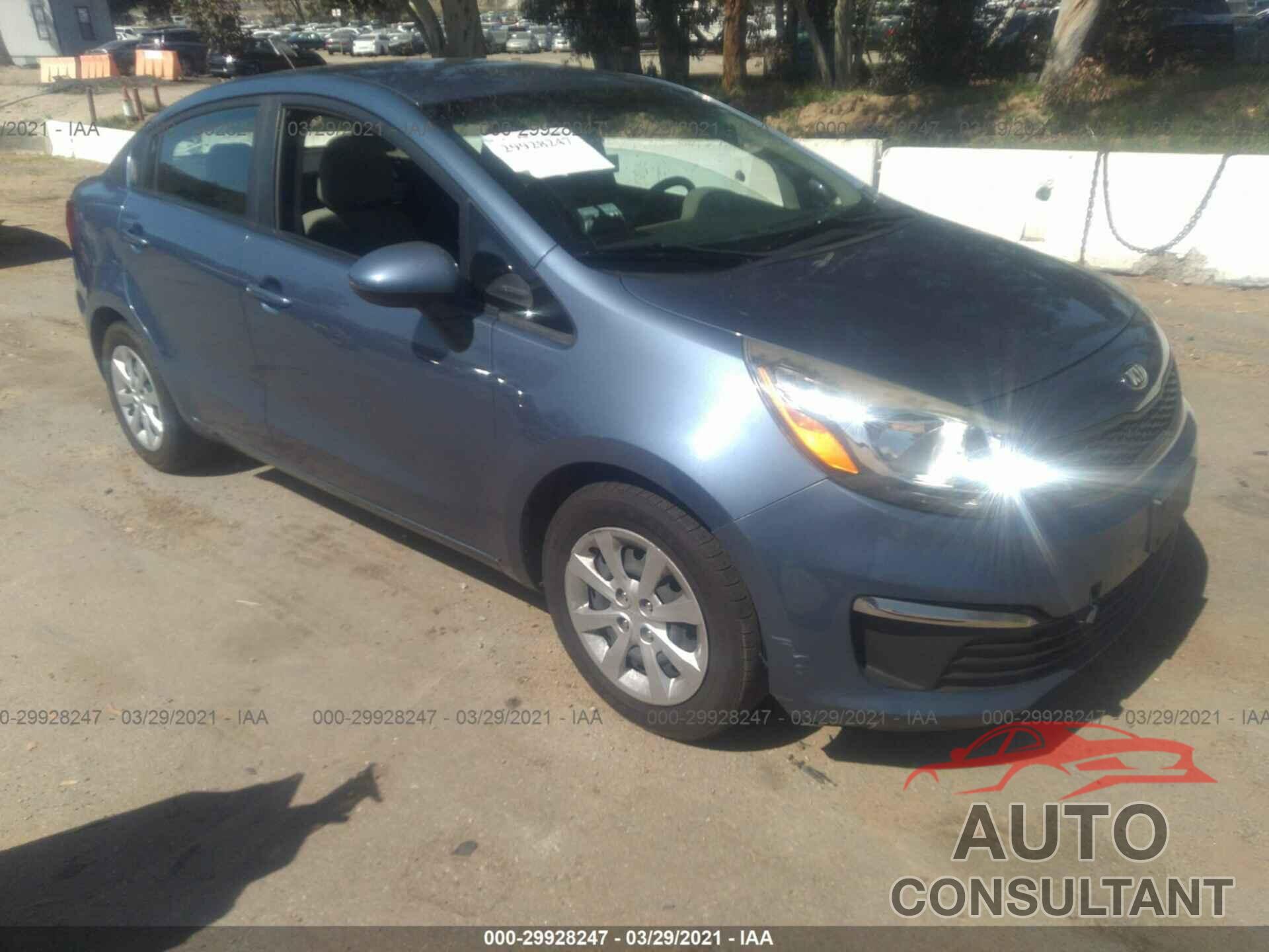 KIA RIO 2016 - KNADM4A39G6685514