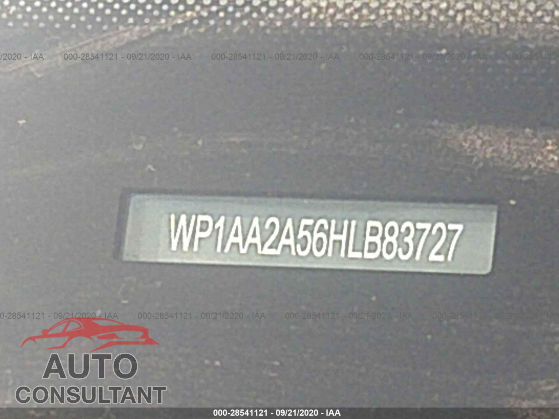 PORSCHE MACAN 2017 - WP1AA2A56HLB83727