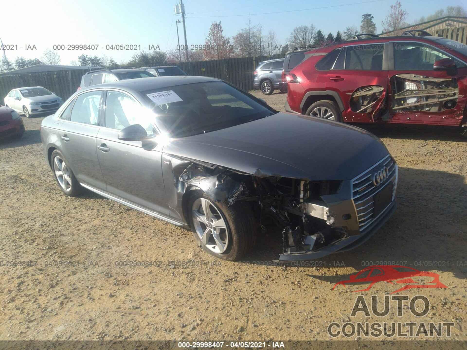 AUDI A4 2019 - WAUDNAF44KA023228