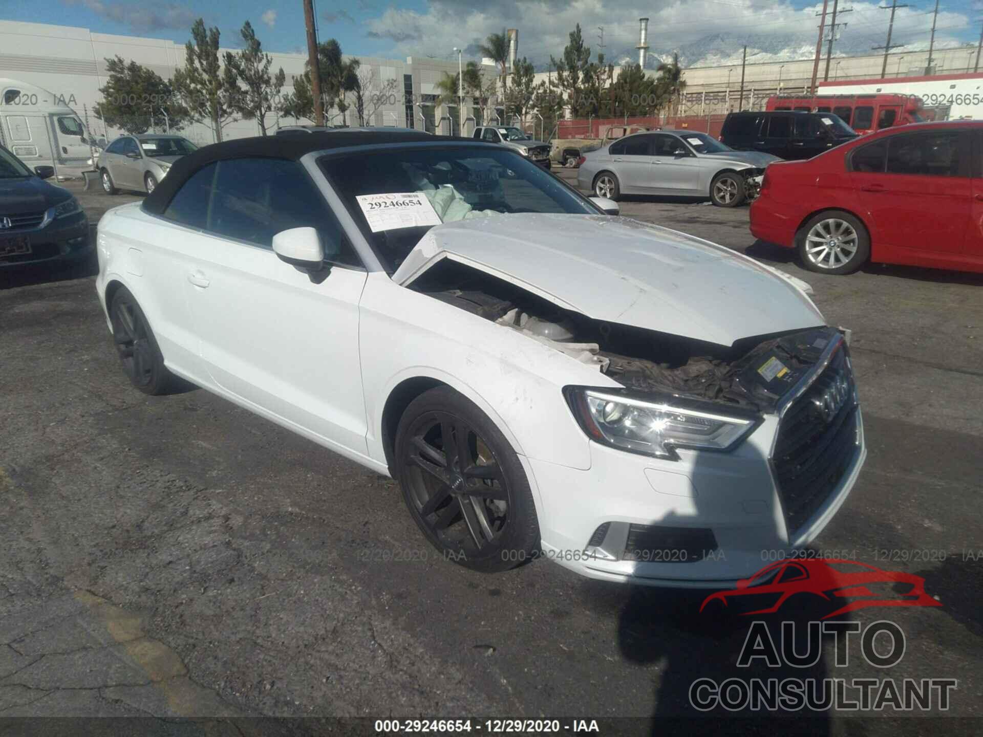 AUDI A3 CABRIOLET 2017 - WAU6ULFF5H1067854