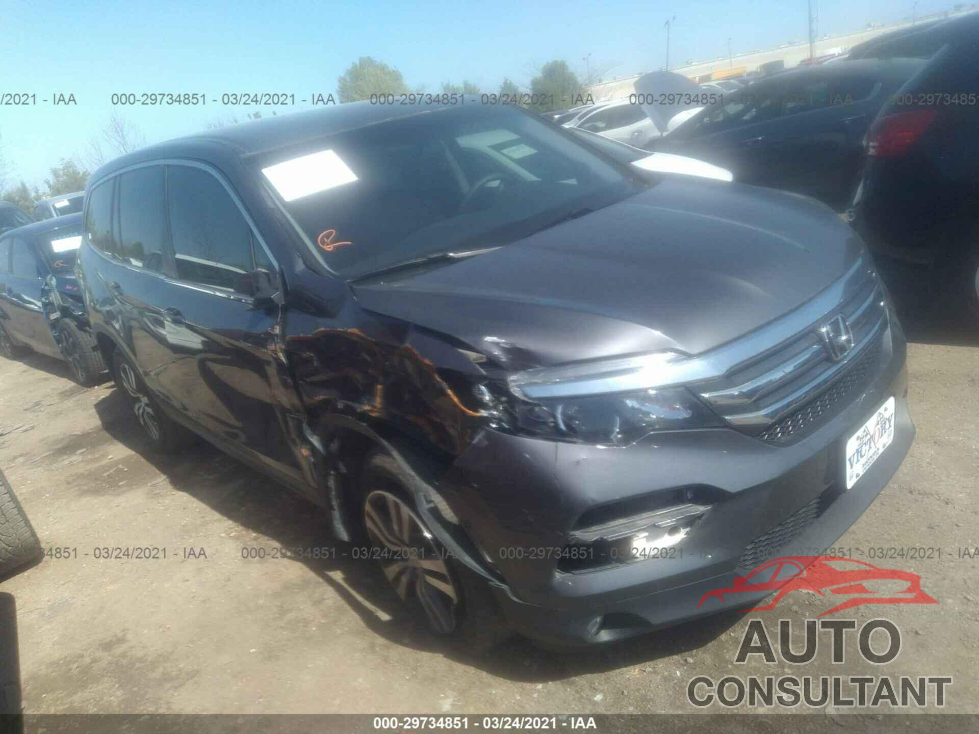 HONDA PILOT 2017 - 5FNYF6H34HB095372