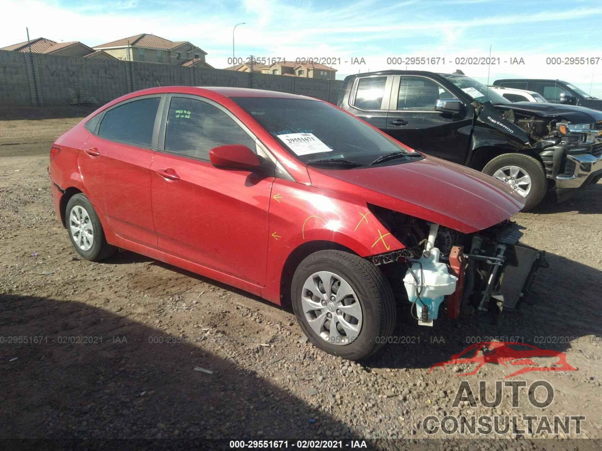HYUNDAI ACCENT 2017 - KMHCT4AE1HU343745