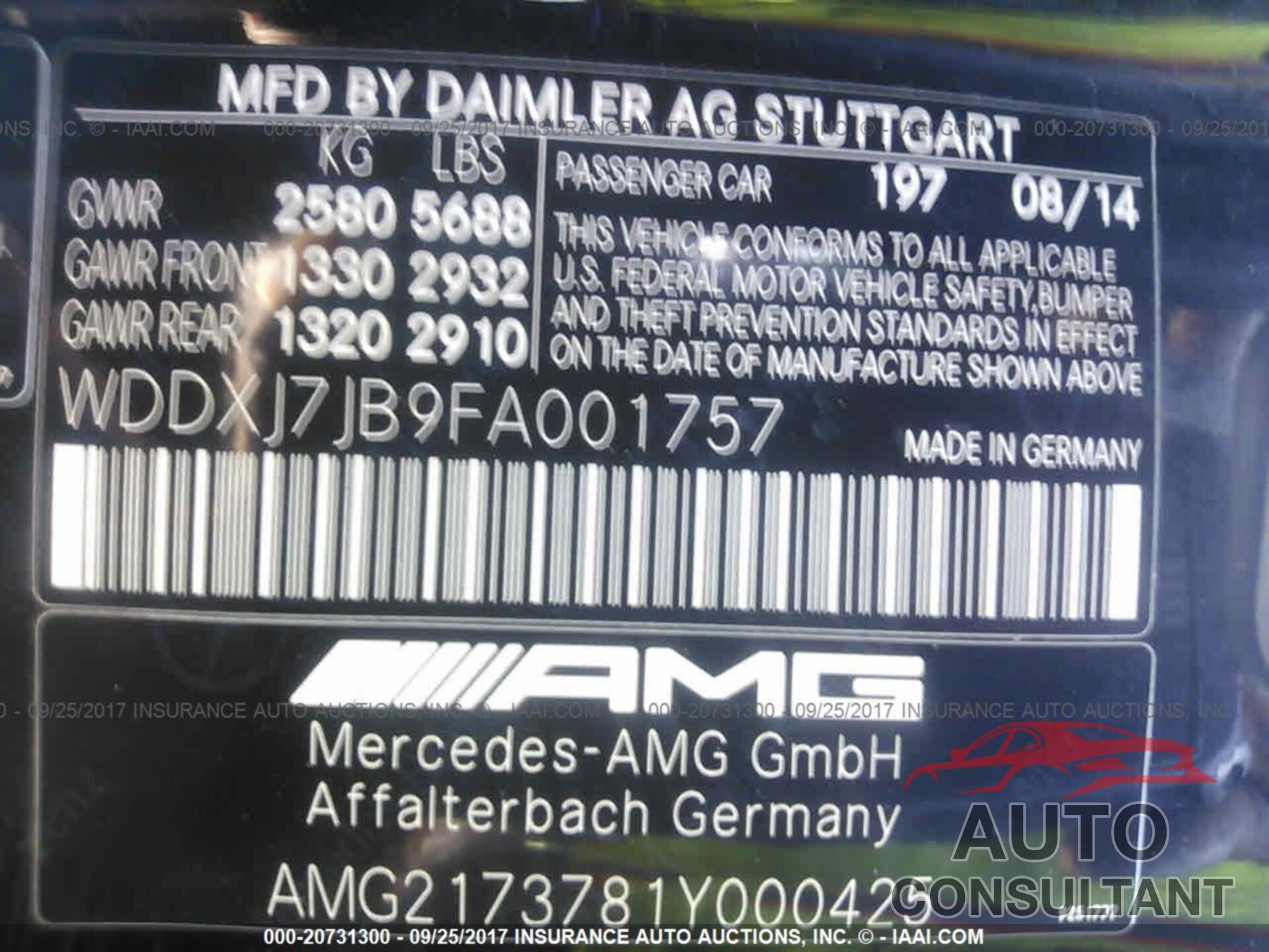 Mercedes-benz S 2015 - WDDXJ7JB9FA001757