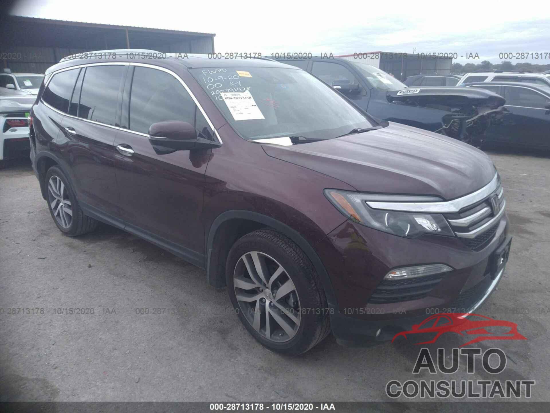 HONDA PILOT 2016 - 5FNYF5H94GB055225