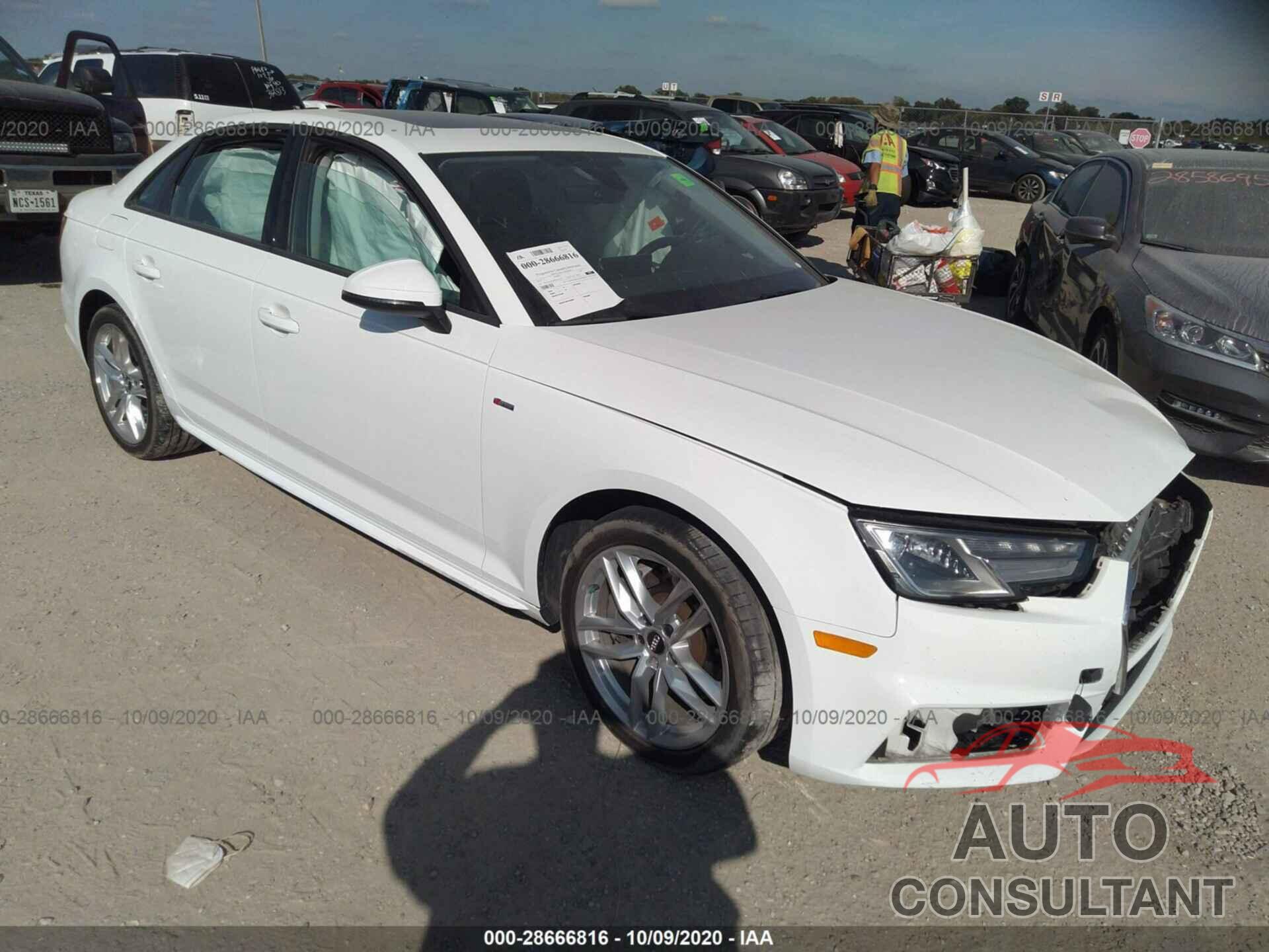 AUDI A4 2017 - WAUDNAF40HN041422