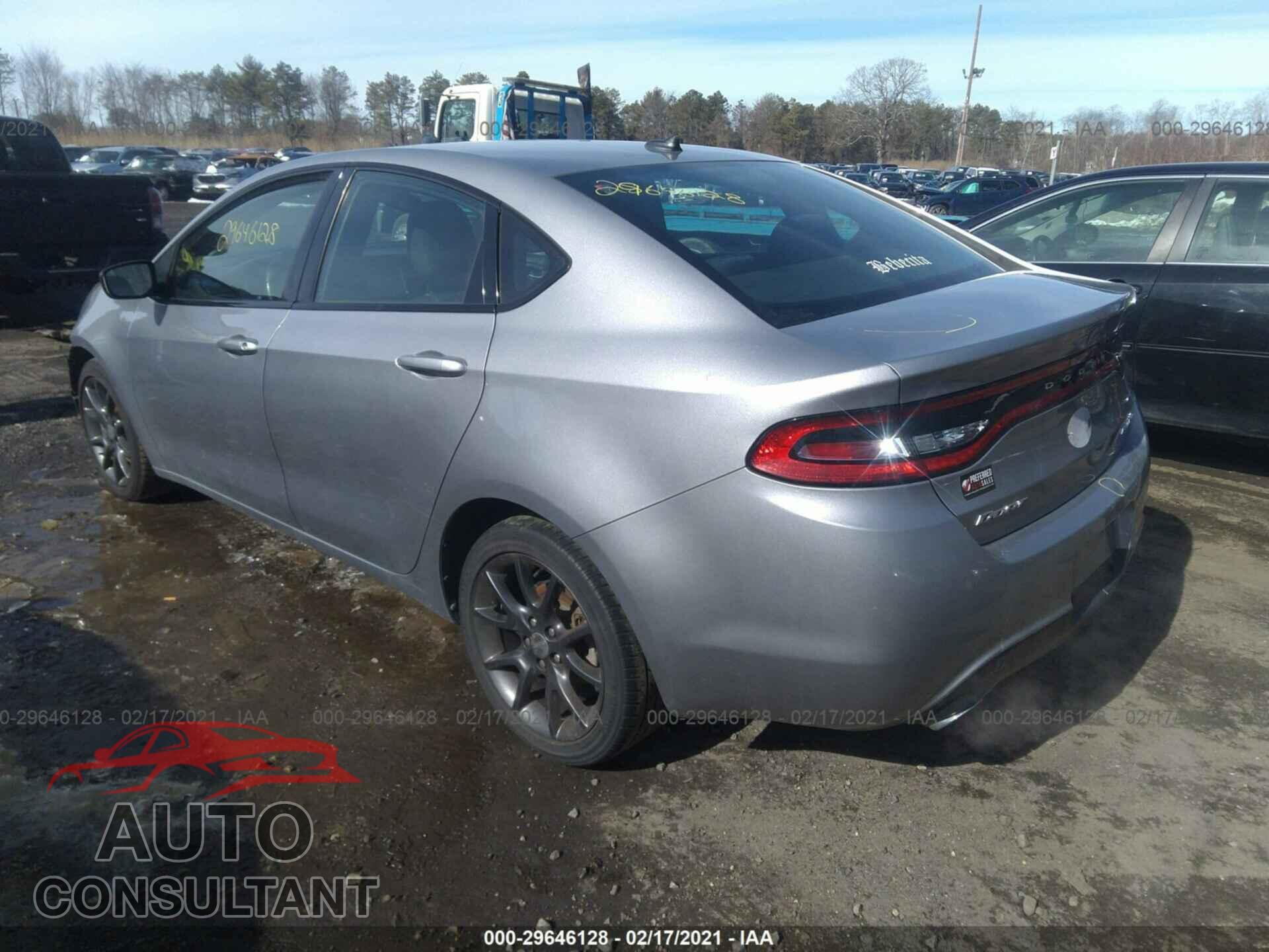 DODGE DART 2016 - 1C3CDFBBXGD564667