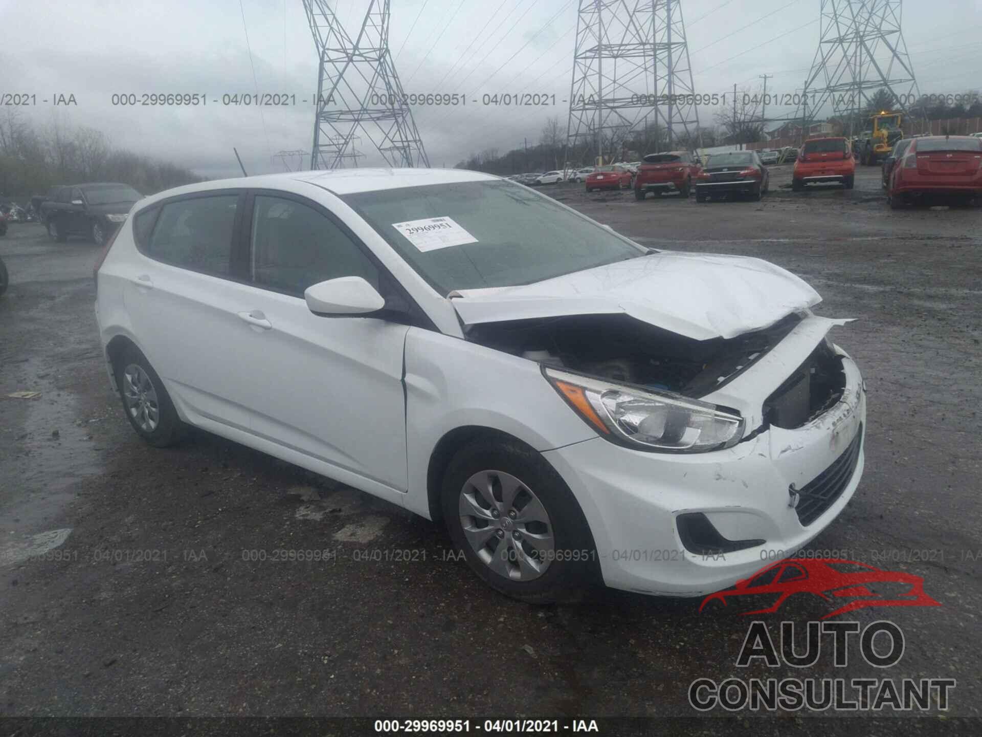 HYUNDAI ACCENT 2017 - KMHCT5AE1HU336736