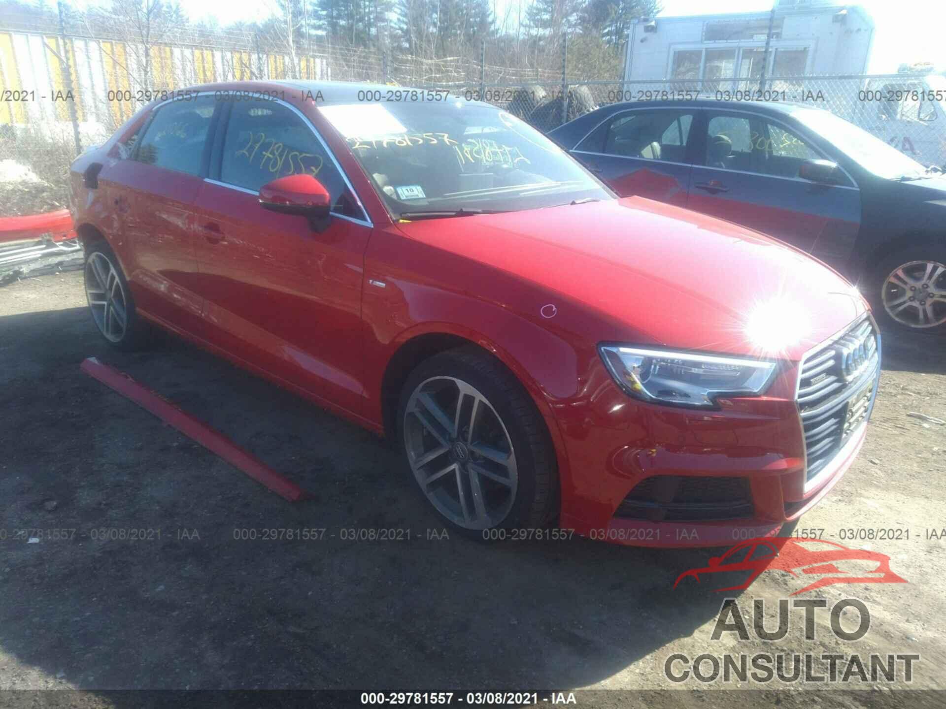 AUDI A3 SEDAN 2017 - WAUJ8GFF6H1056352