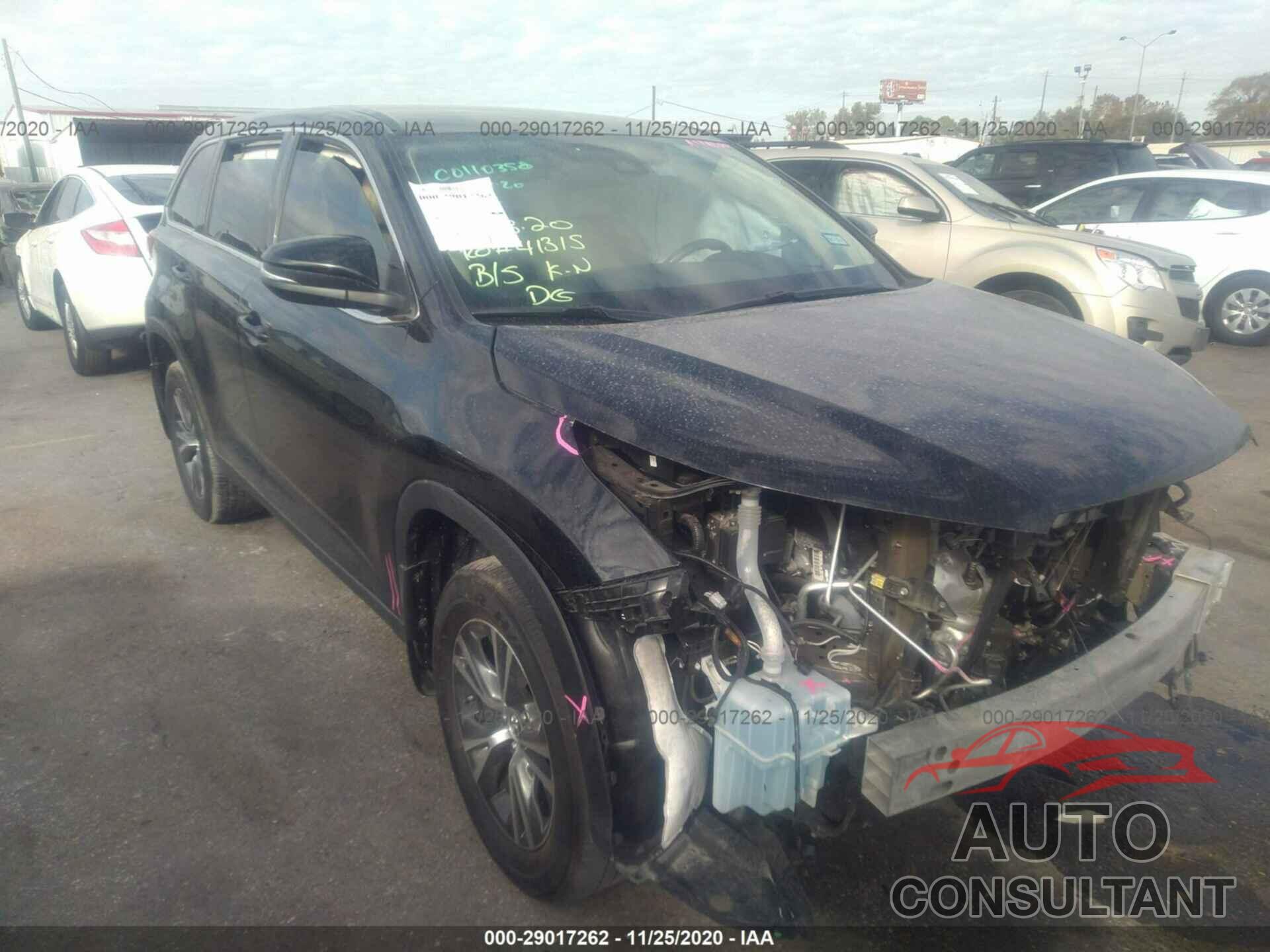 TOYOTA HIGHLANDER 2019 - 5TDZZRFH6KS292767