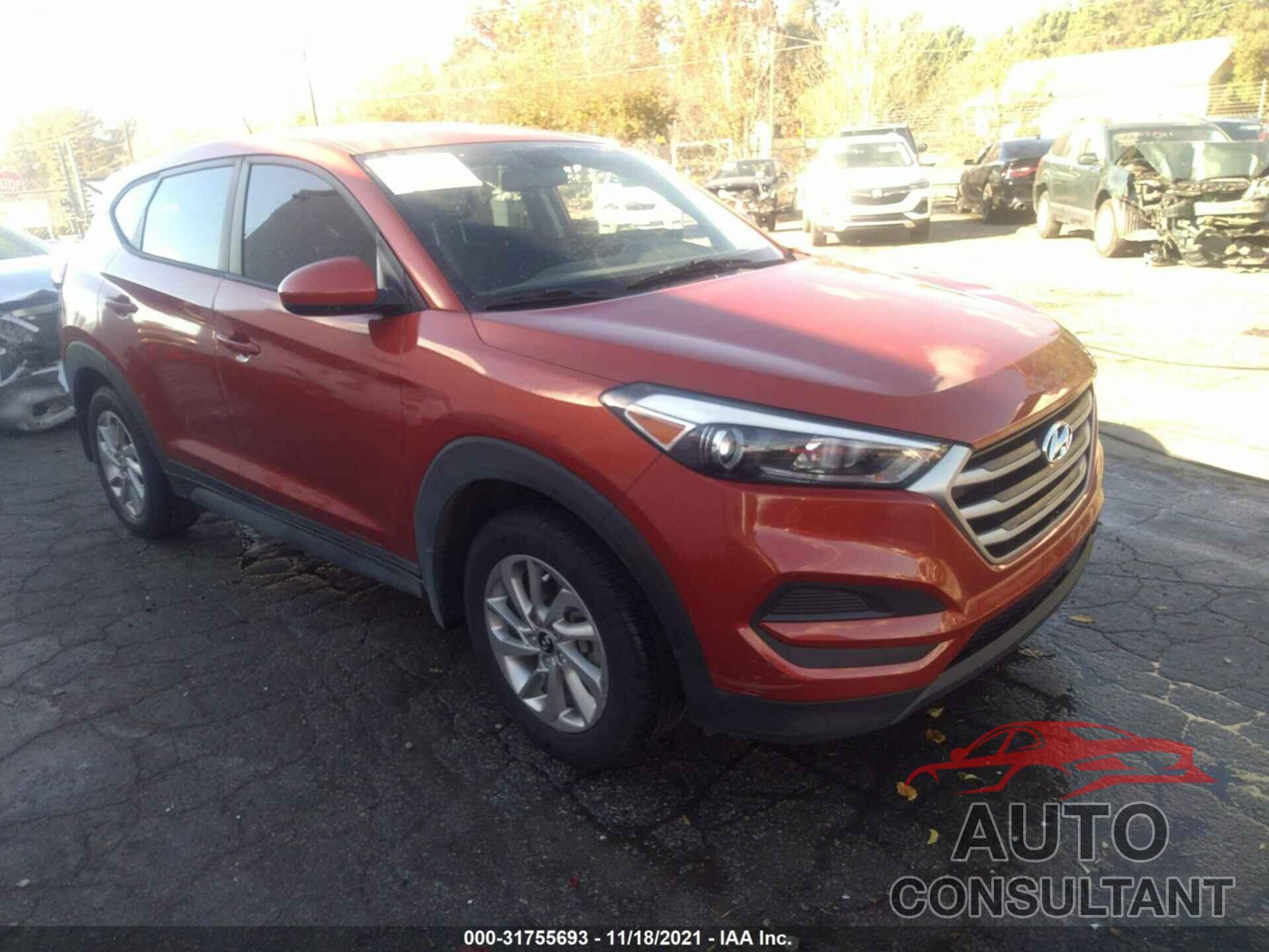 HYUNDAI TUCSON 2017 - KM8J23A40HU416616