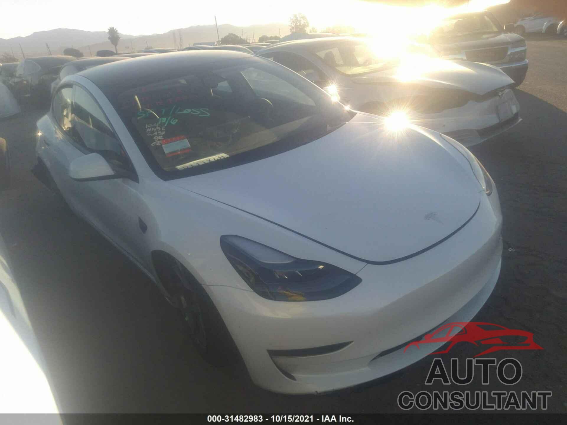 TESLA MODEL 3 2021 - 5YJ3E1EA6MF067103