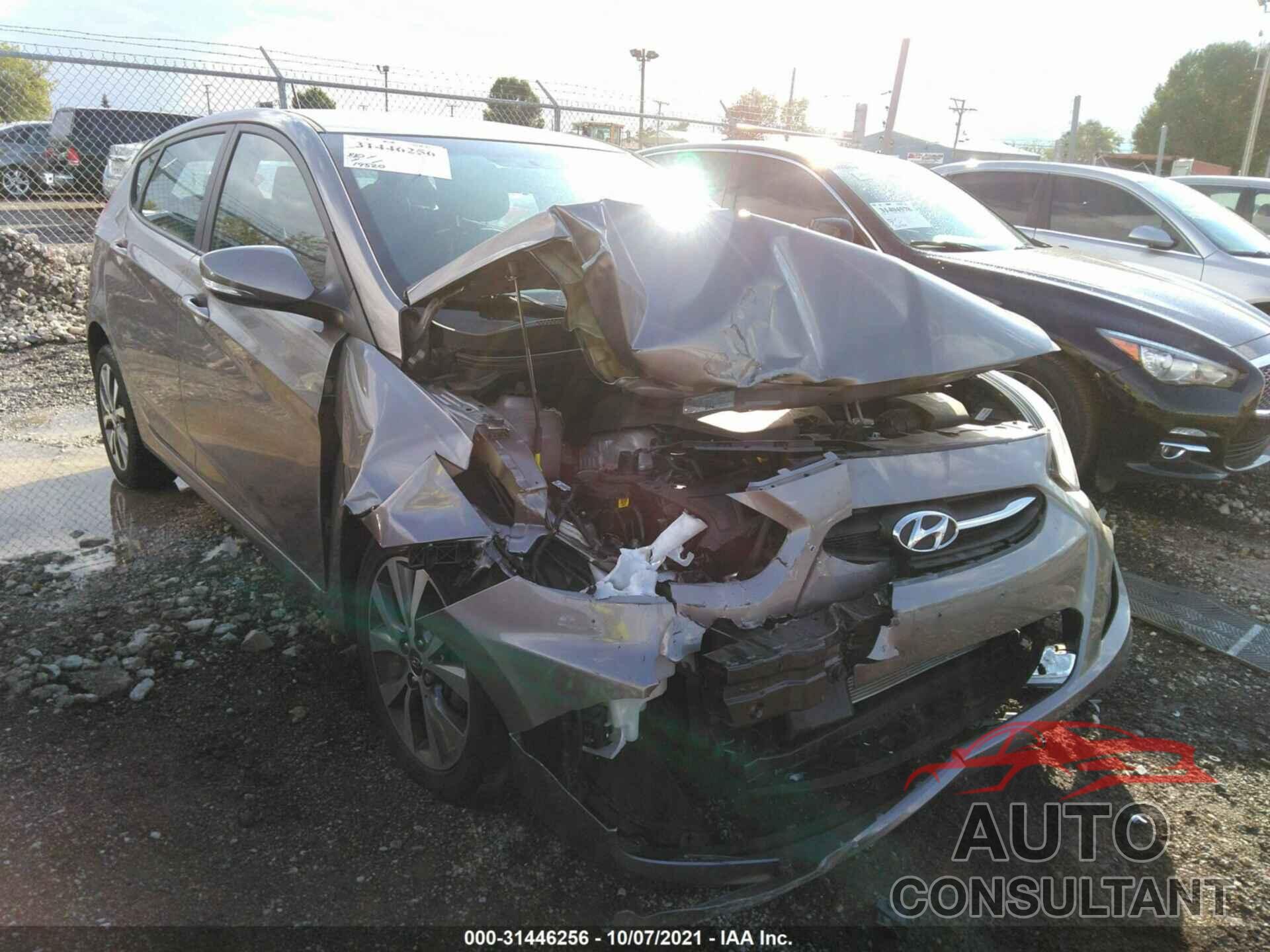 HYUNDAI ACCENT 2017 - KMHCU5AE6HU356512