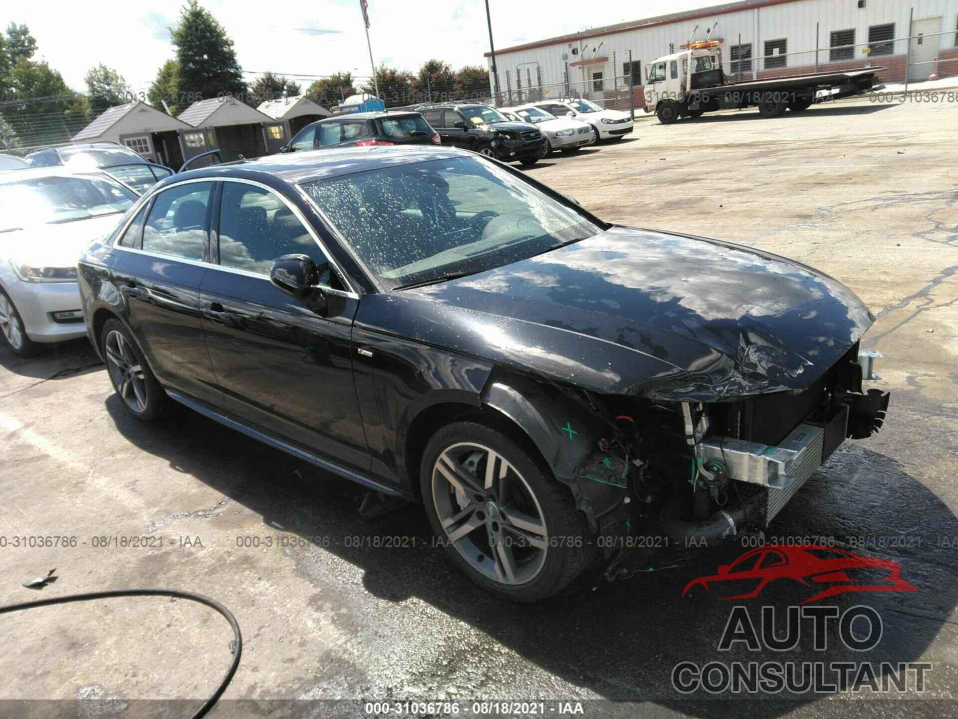 AUDI A4 2018 - WAUENAF48JA013725