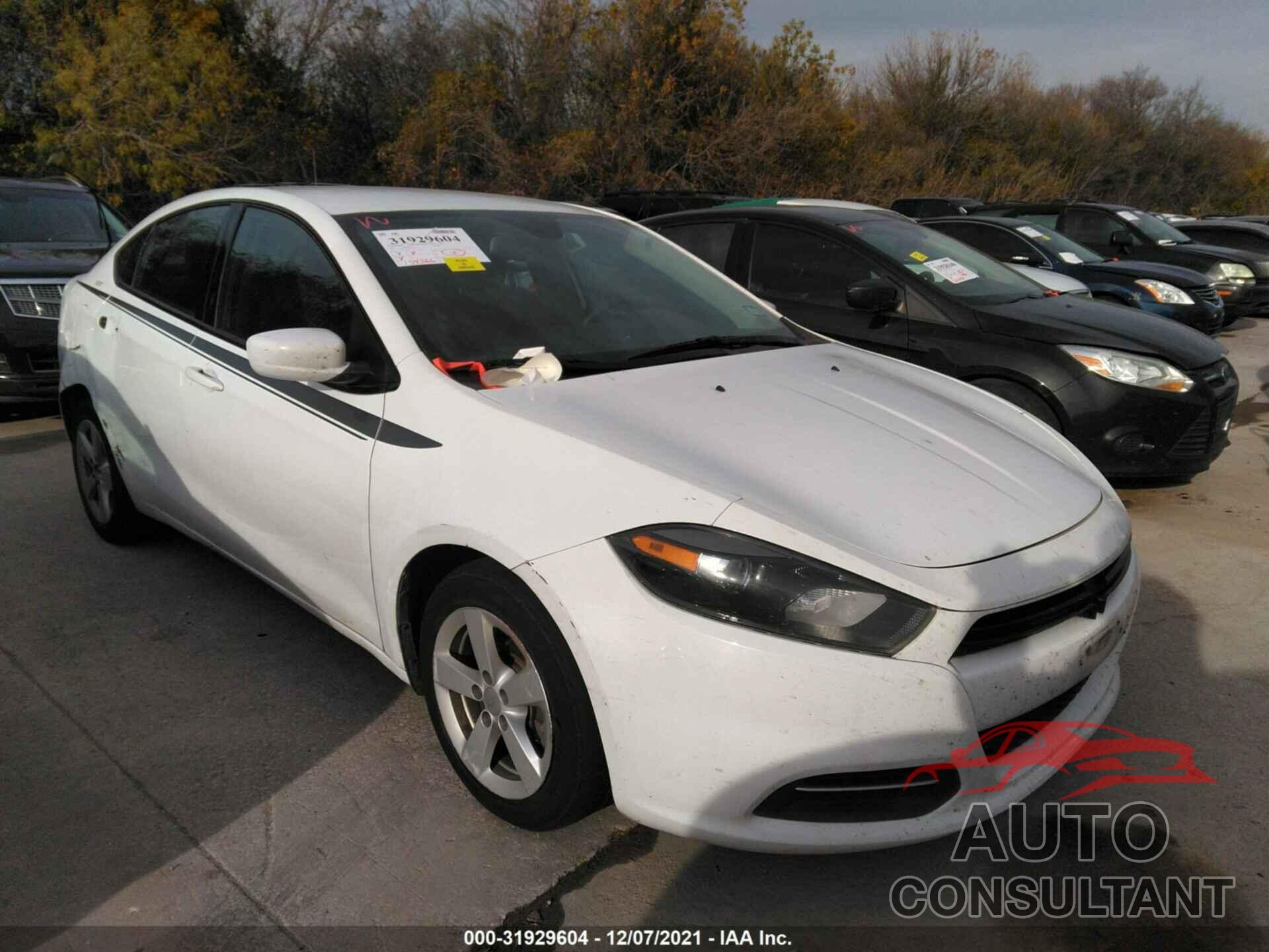 DODGE DART 2016 - 1C3CDFBA6GD652705