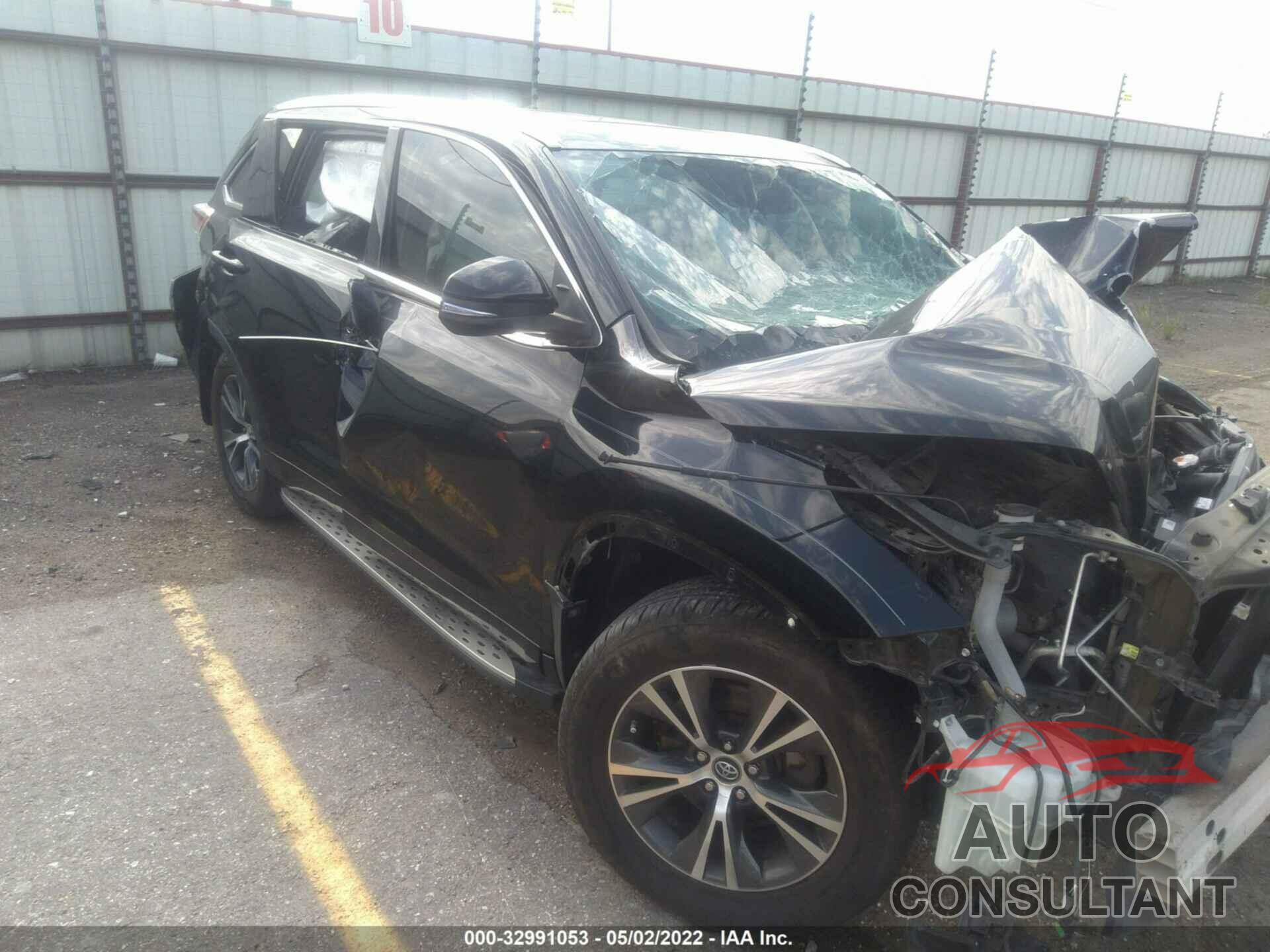 TOYOTA HIGHLANDER 2016 - 5TDKKRFH3GS152978