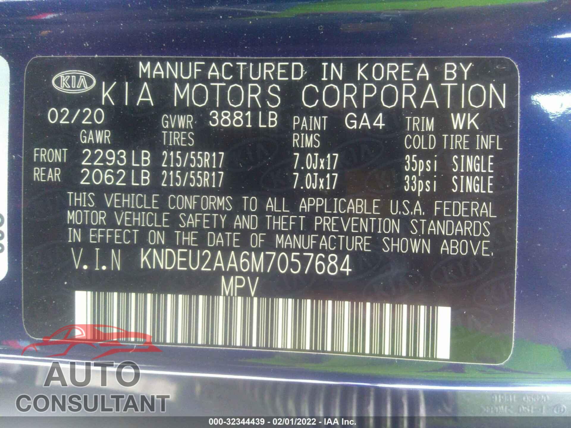 KIA SELTOS 2021 - KNDEU2AA6M7057684