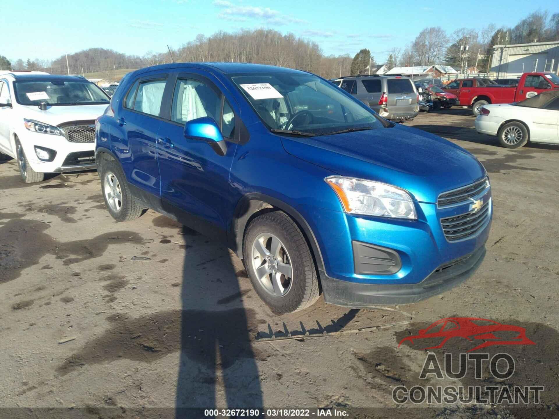 CHEVROLET TRAX 2016 - KL7CJNSB4GB578989