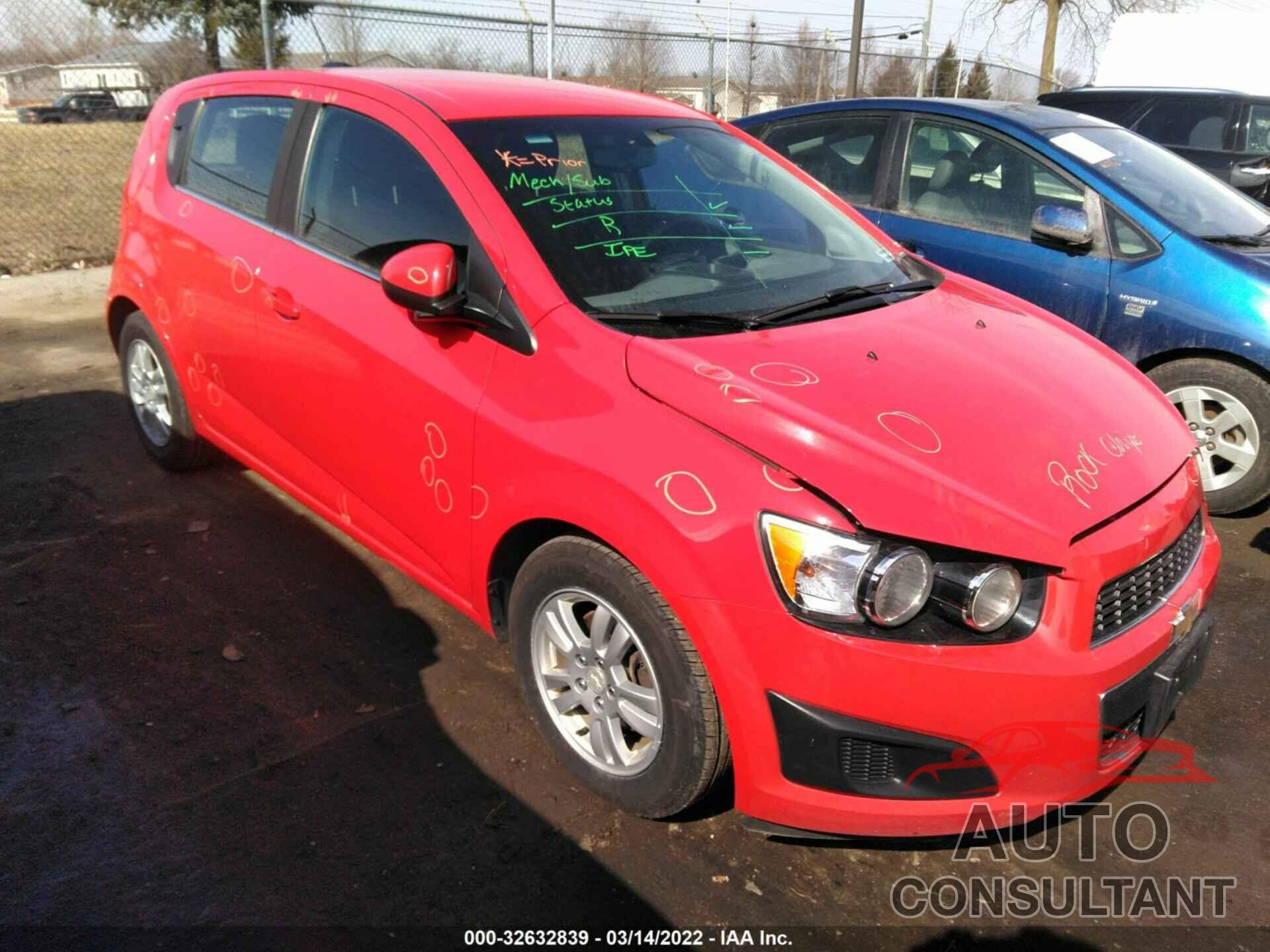 CHEVROLET SONIC 2016 - 1G1JC6SHXG4161596