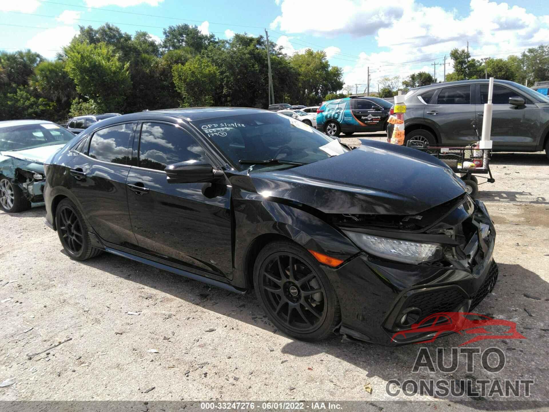HONDA CIVIC HATCHBACK 2018 - SHHFK7H97JU222052