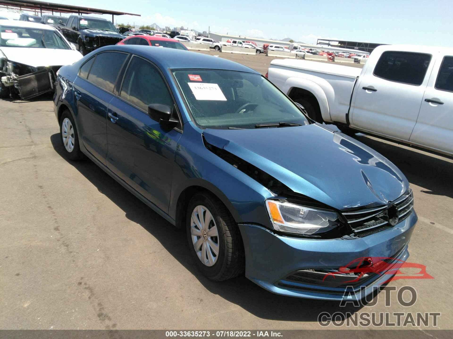 VOLKSWAGEN JETTA SEDAN 2016 - 3VW167AJ3GM342484