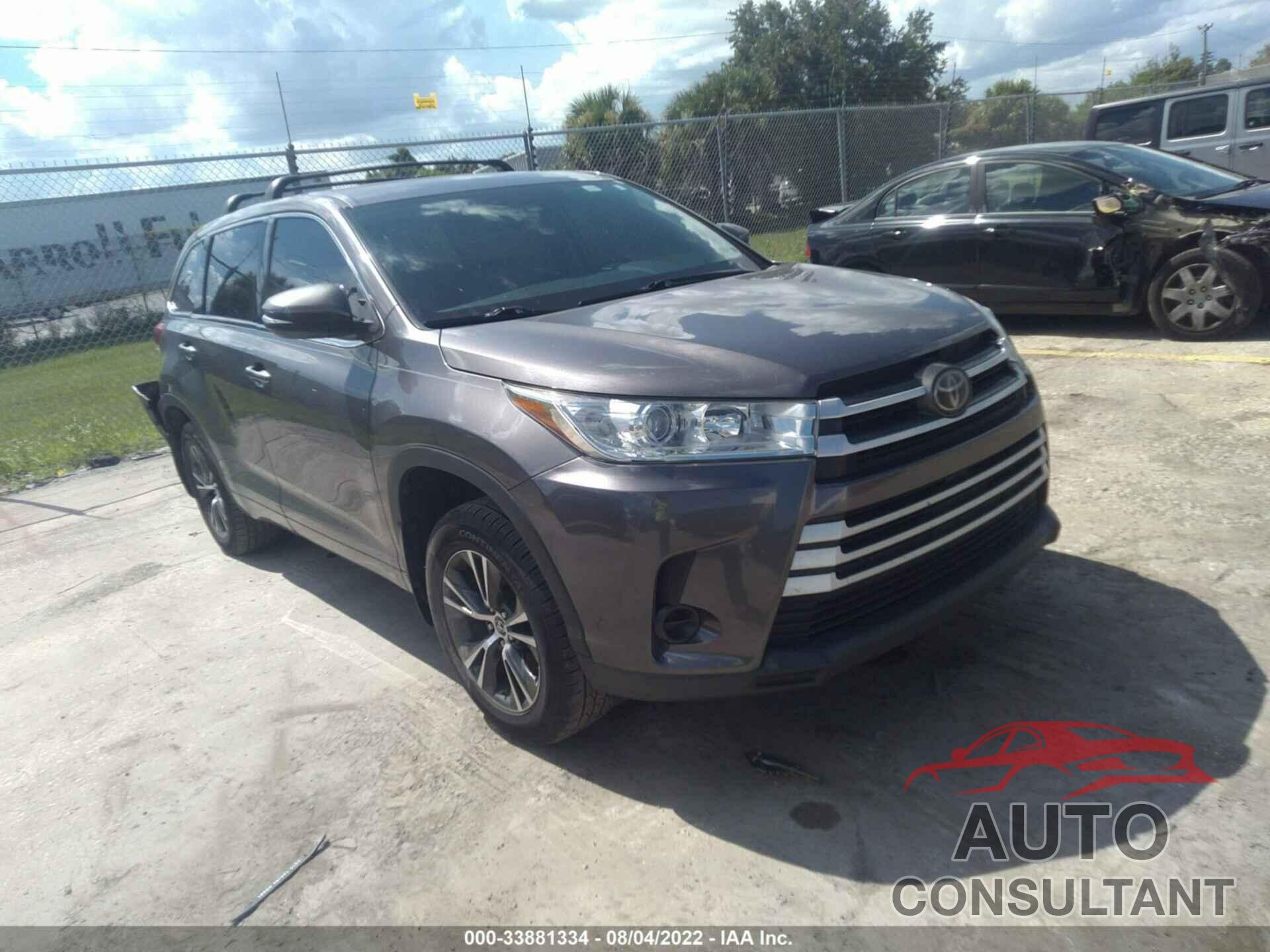 TOYOTA HIGHLANDER 2018 - 5TDBZRFH0JS805981