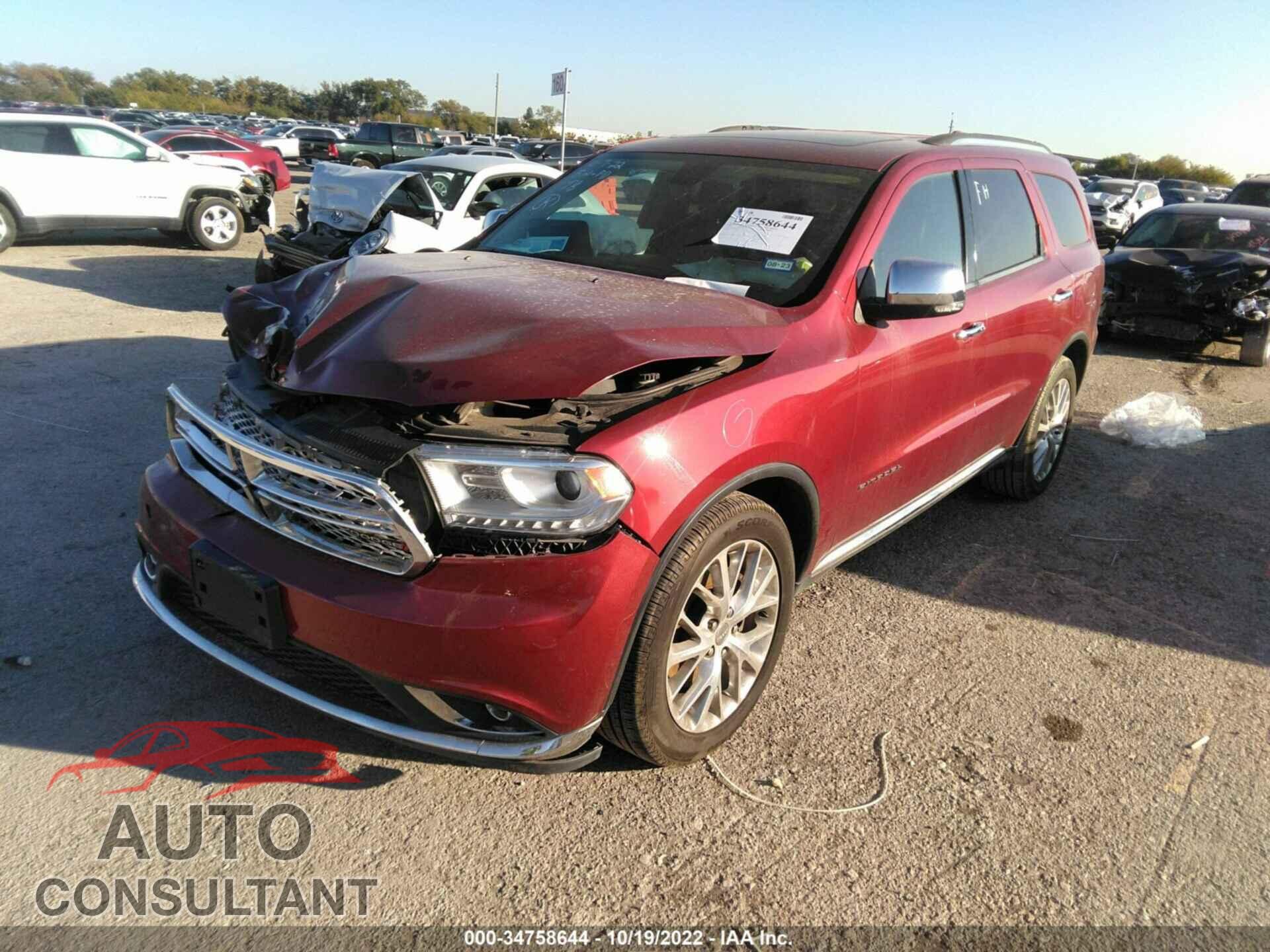 DODGE DURANGO 2015 - 1C4RDHEG4FC194457