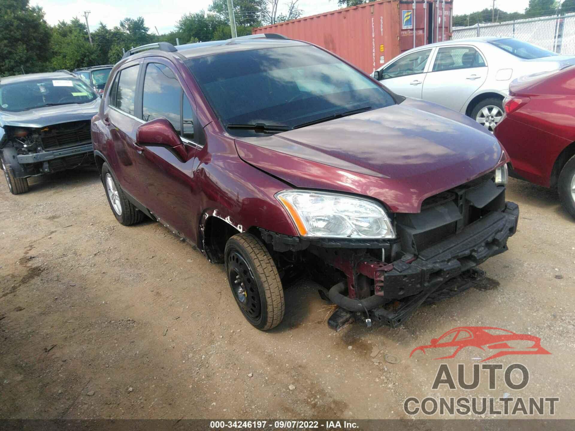 CHEVROLET TRAX 2016 - 3GNCJLSBXGL250487