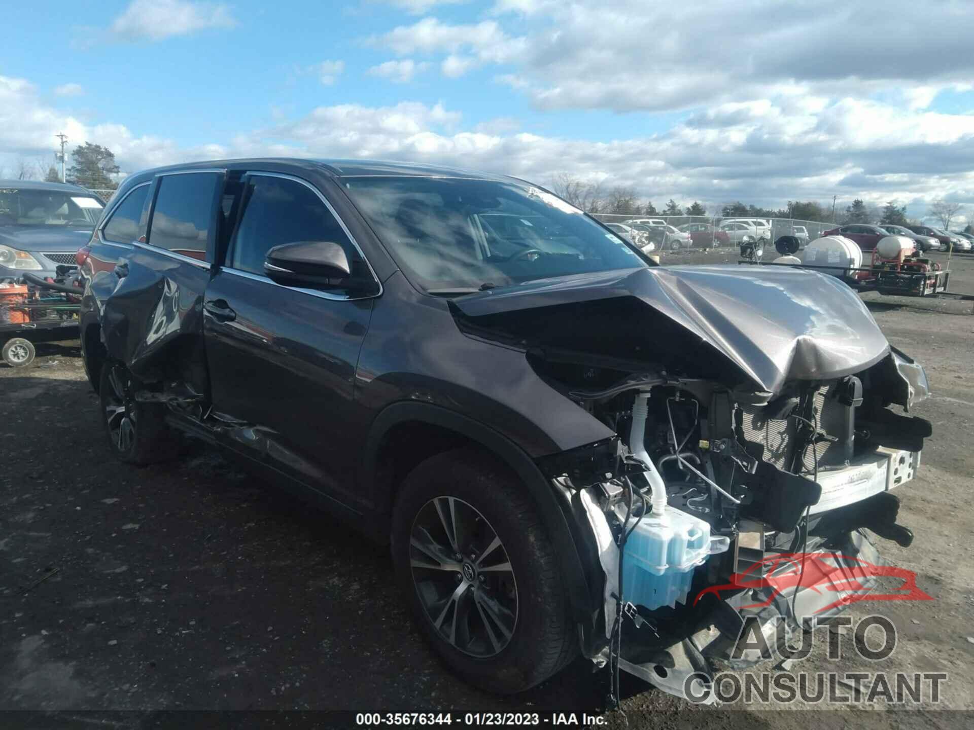 TOYOTA HIGHLANDER 2019 - 5TDZZRFH3KS306866