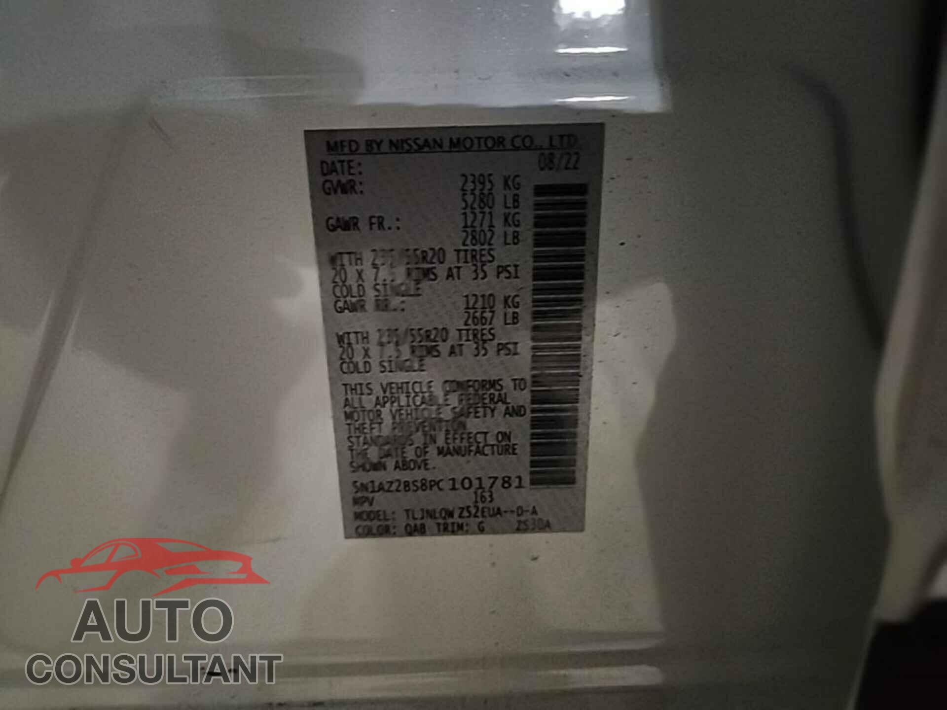 NISSAN MURANO 2023 - 5N1AZ2BS8PC101781