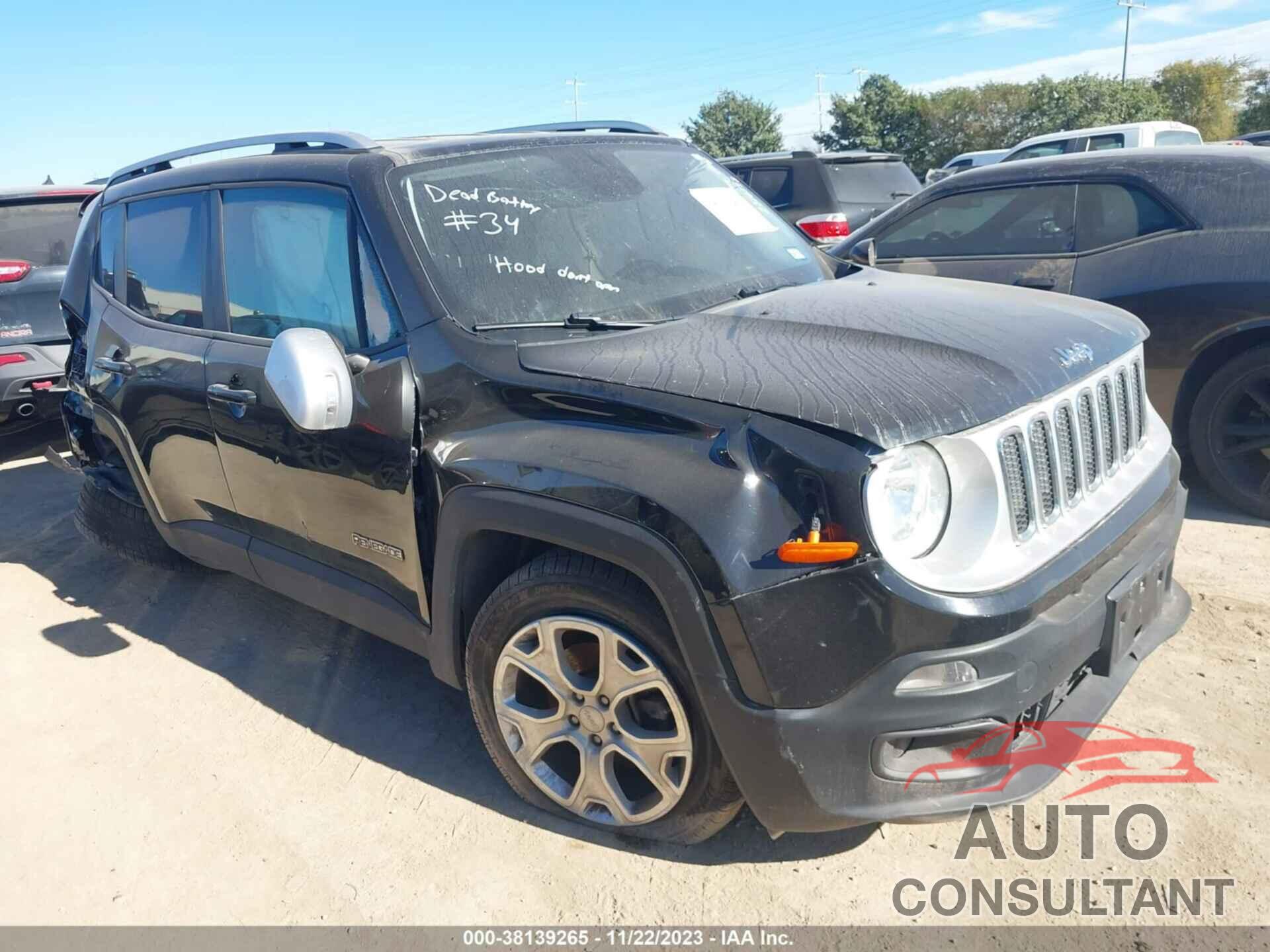 JEEP RENEGADE 2016 - ZACCJADT9GPD14335