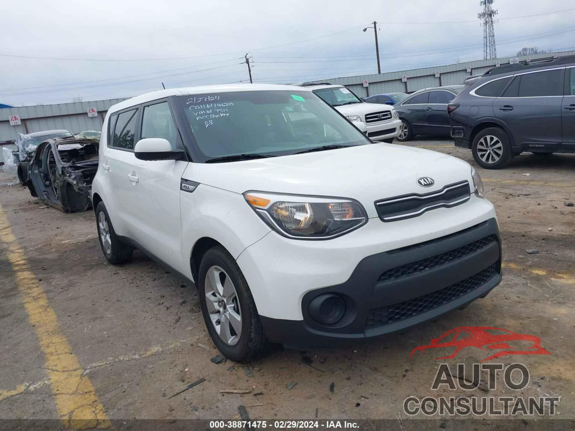 KIA SOUL 2019 - KNDJN2A24K7679511