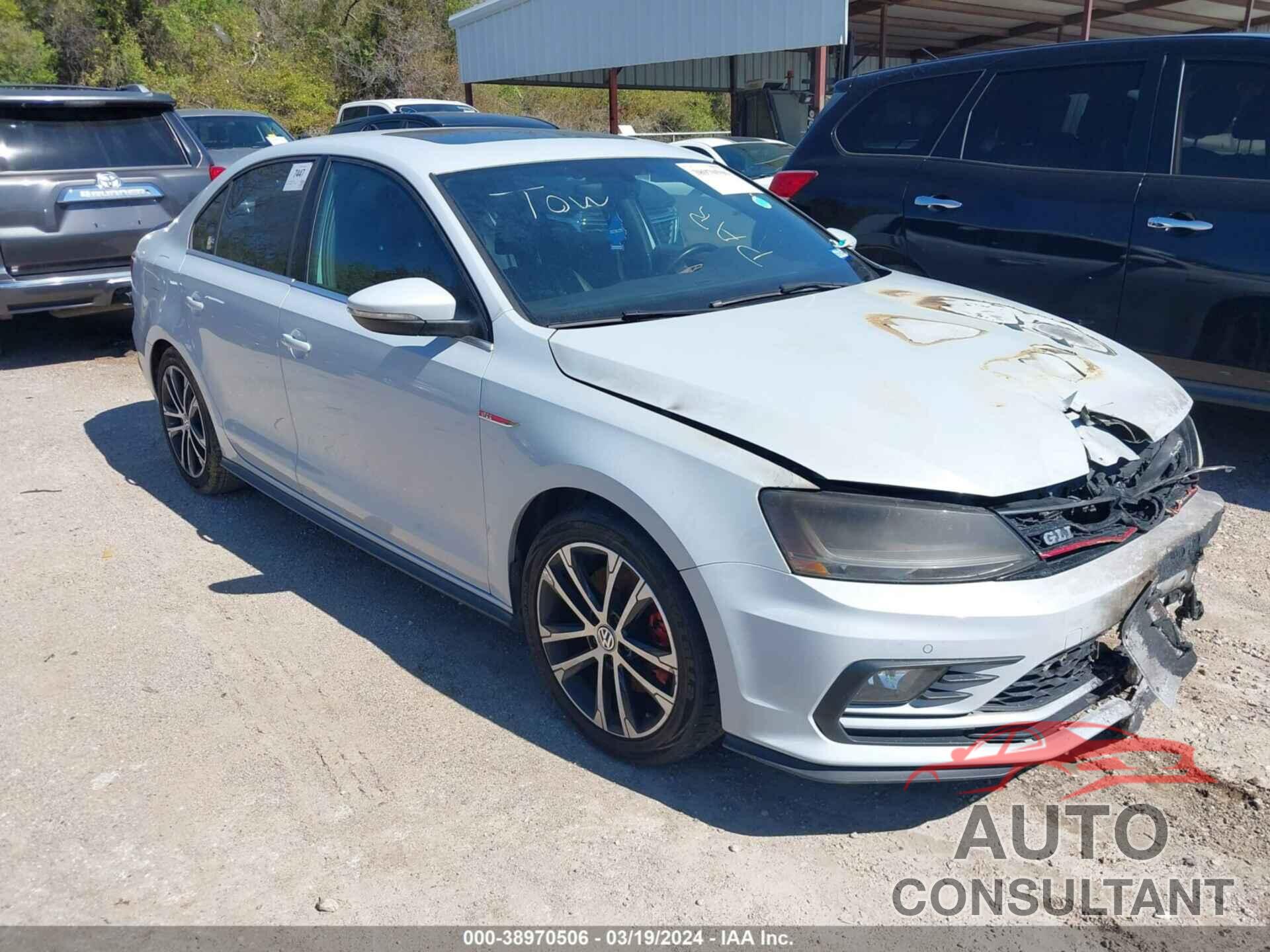 VOLKSWAGEN JETTA 2017 - 3VW4T7AJ1HM234534