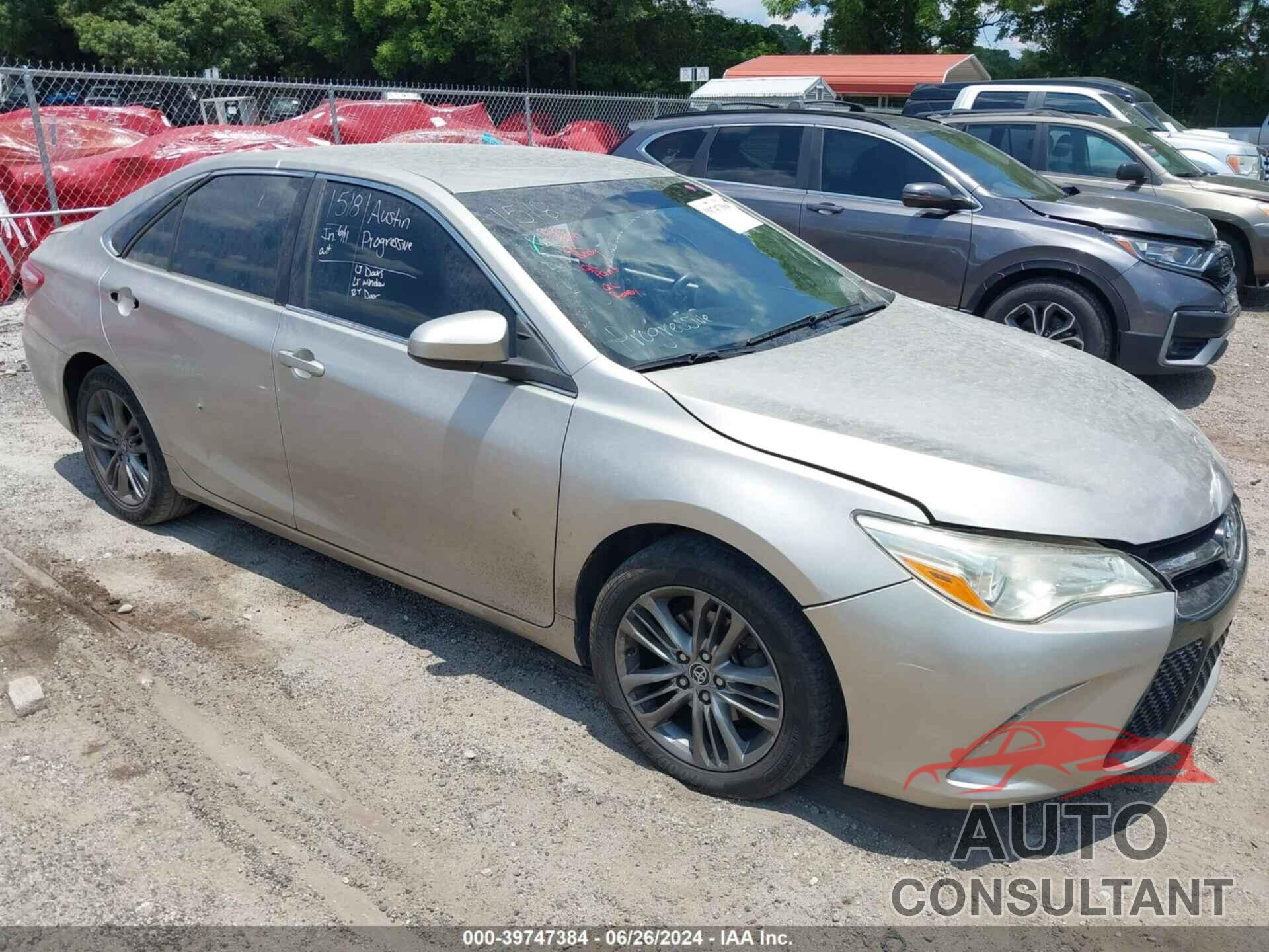 TOYOTA CAMRY 2016 - 4T1BF1FK1GU169237