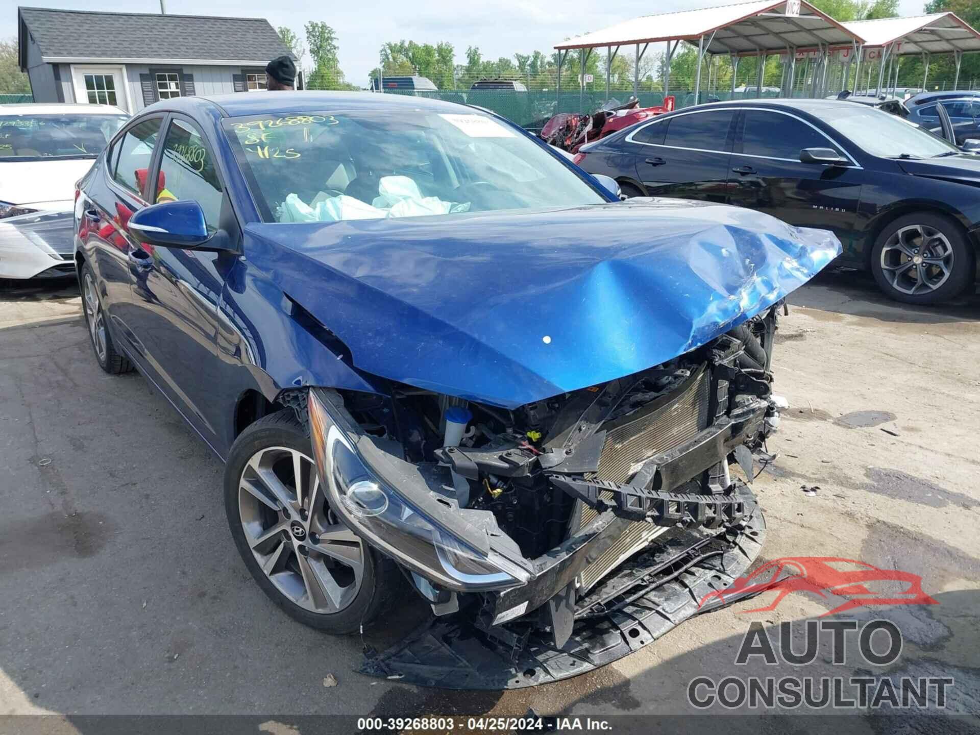 HYUNDAI ELANTRA 2018 - 5NPD84LF5JH214181