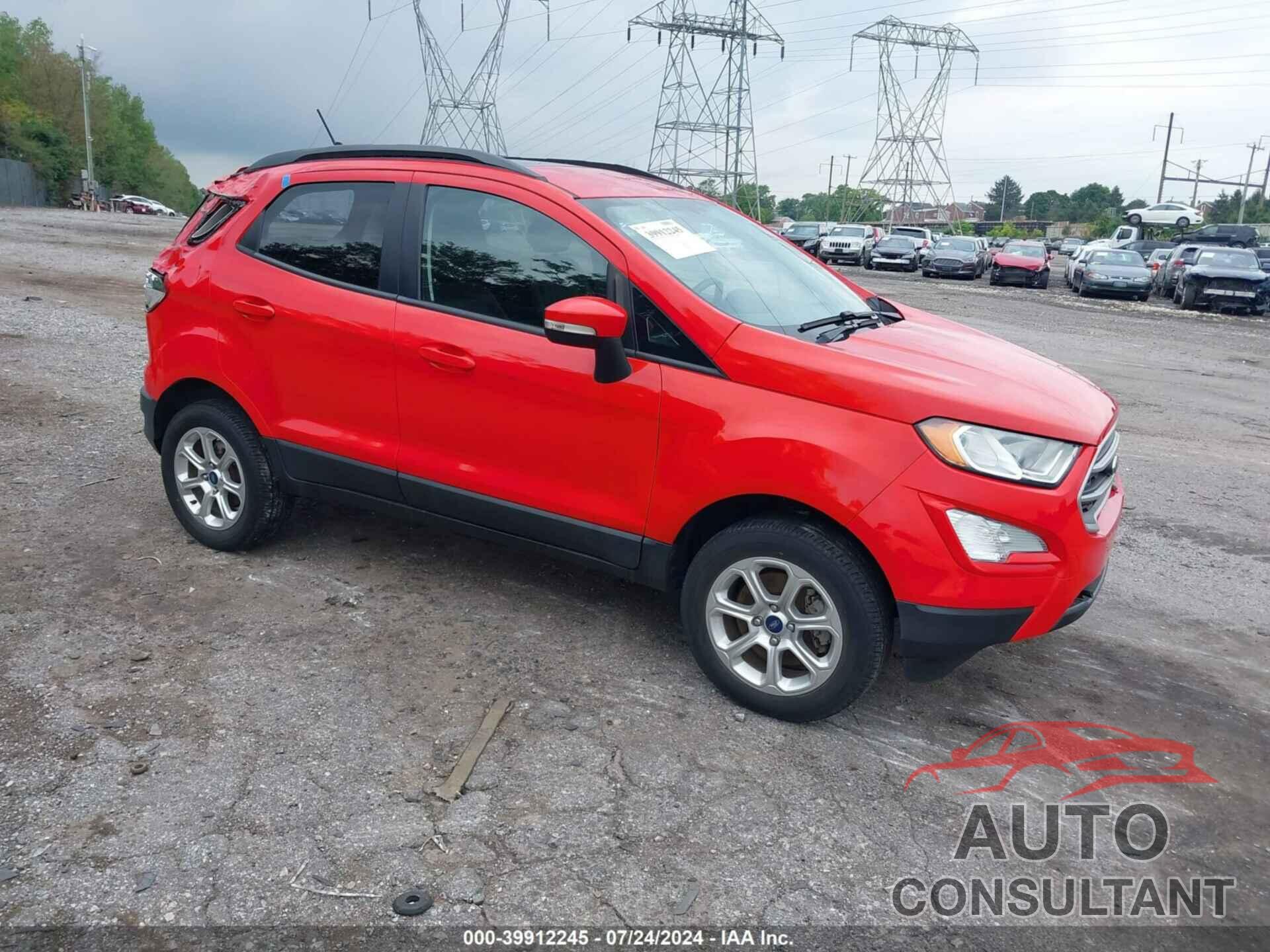 FORD ECOSPORT 2019 - MAJ6S3GL2KC306954