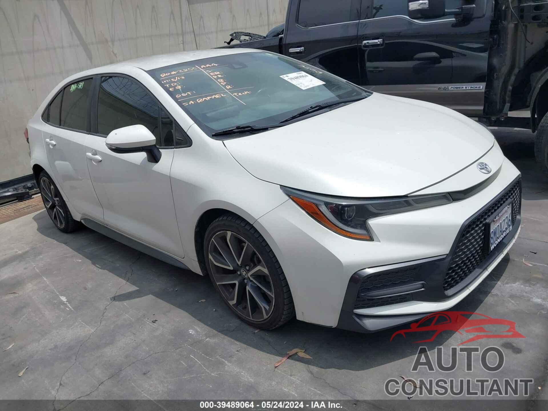 TOYOTA COROLLA 2020 - JTDS4RCE2LJ040569
