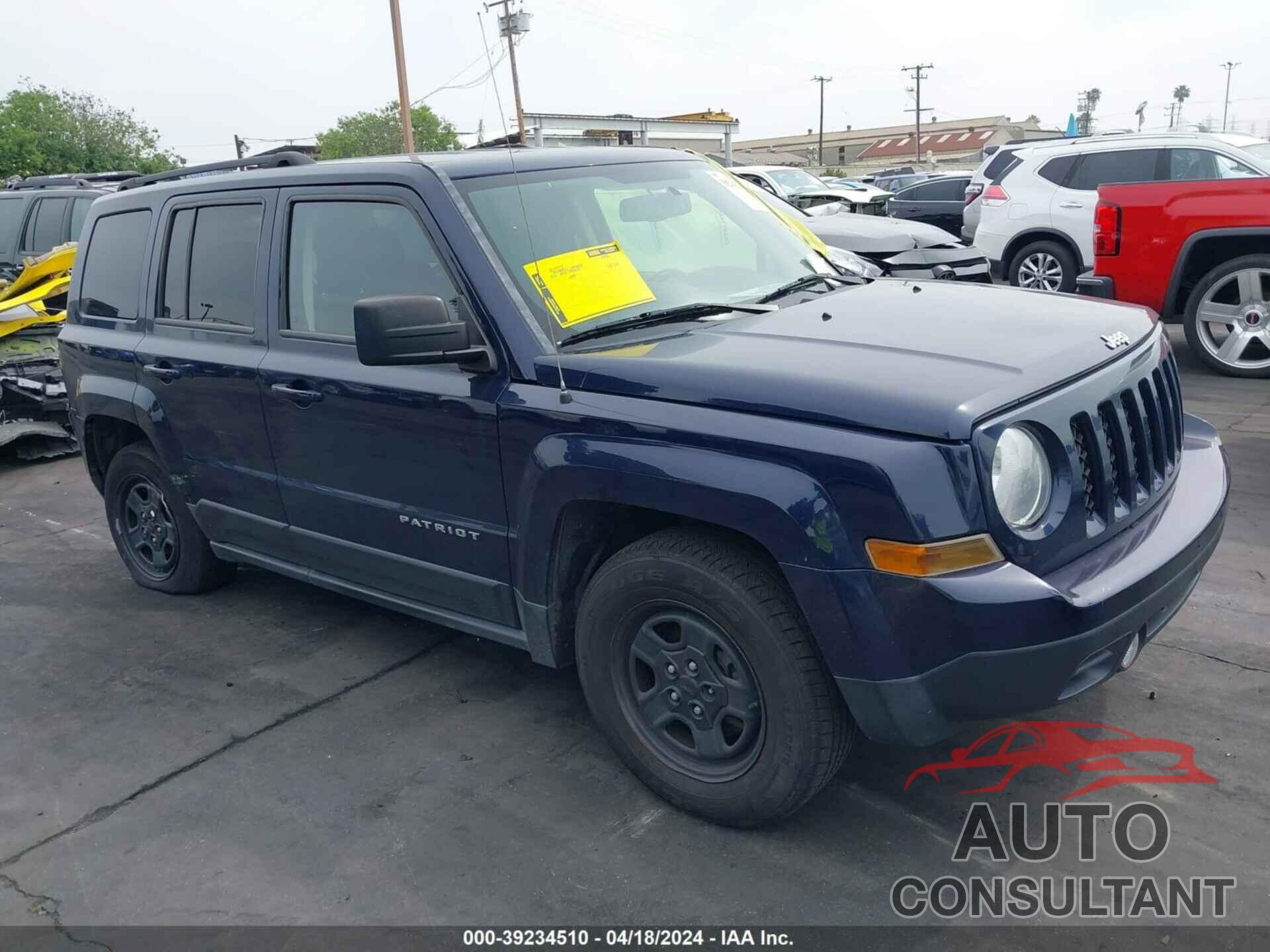 JEEP PATRIOT 2016 - 1C4NJPBB6GD548260