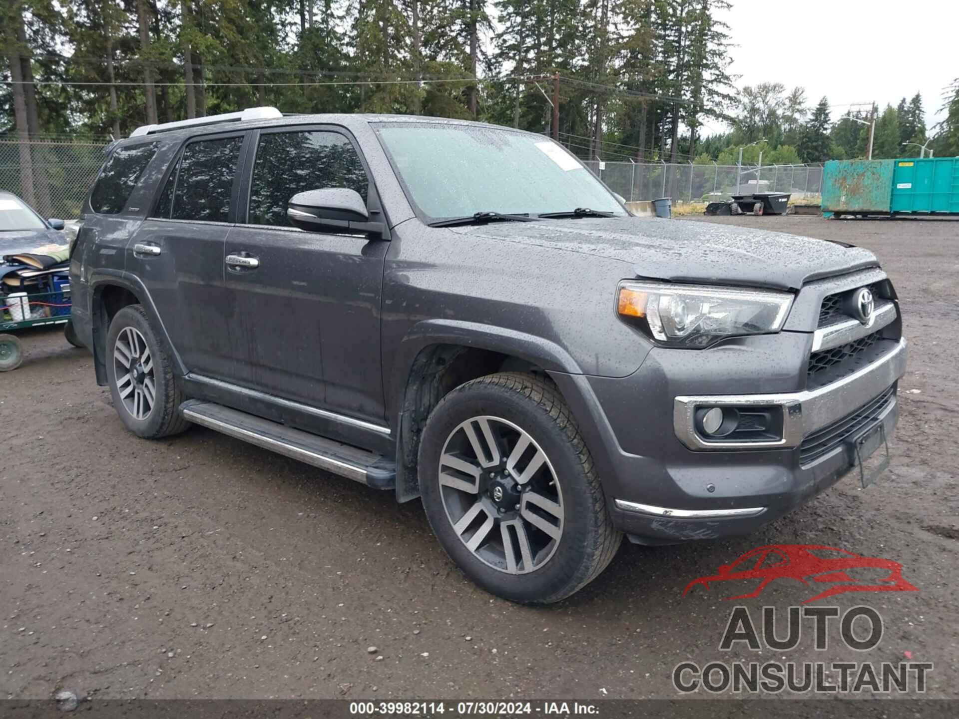 TOYOTA 4RUNNER 2017 - JTEBU5JR8H5427444