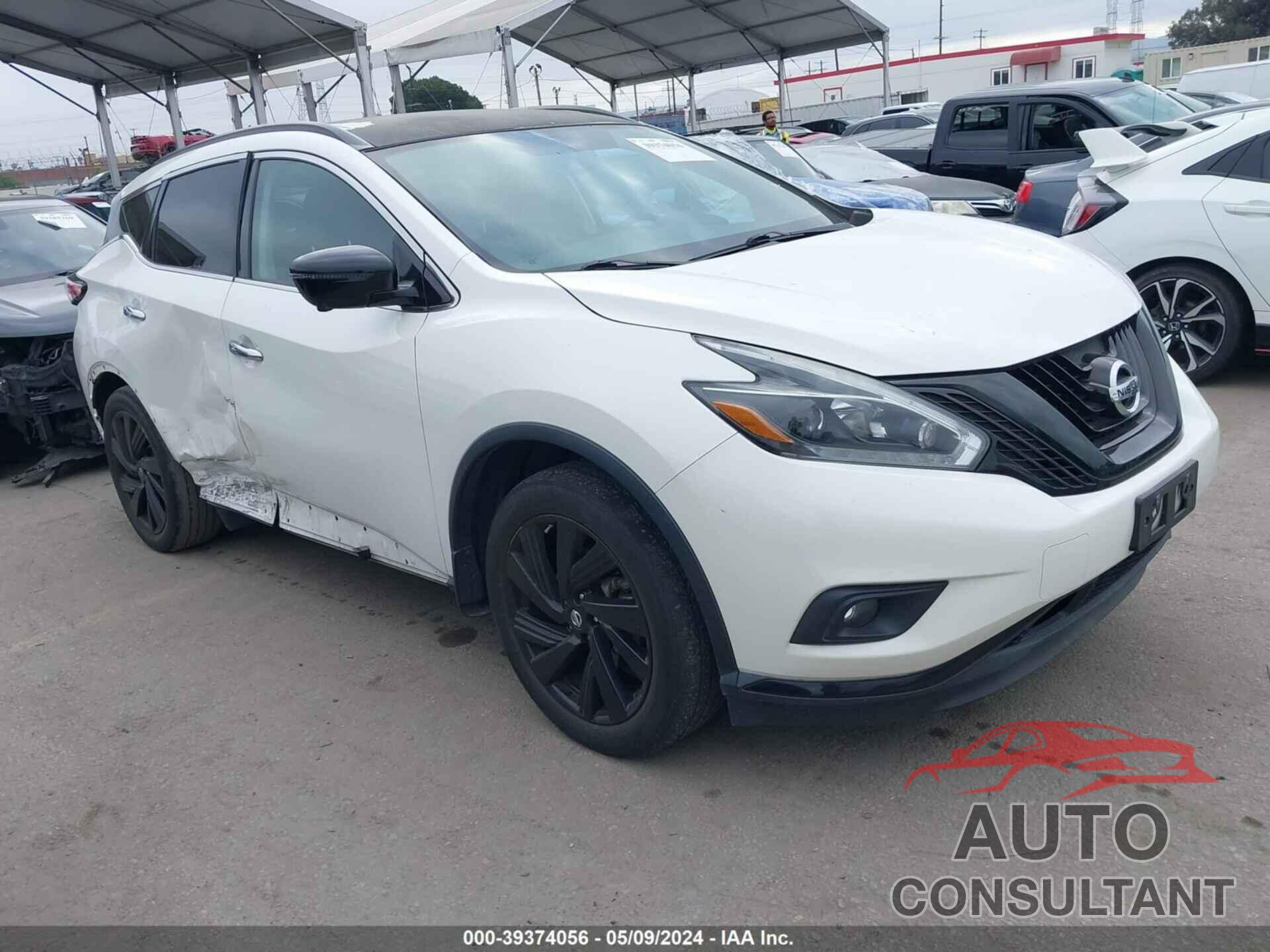 NISSAN MURANO 2018 - 5N1AZ2MGXJN131949