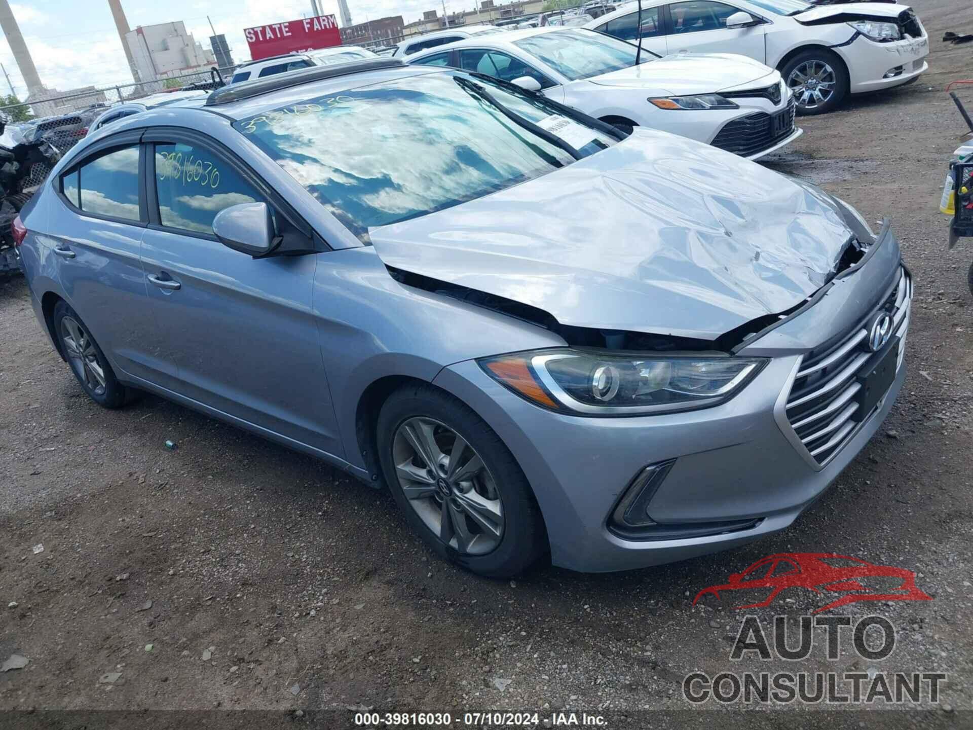 HYUNDAI ELANTRA 2017 - 5NPD84LF3HH167906
