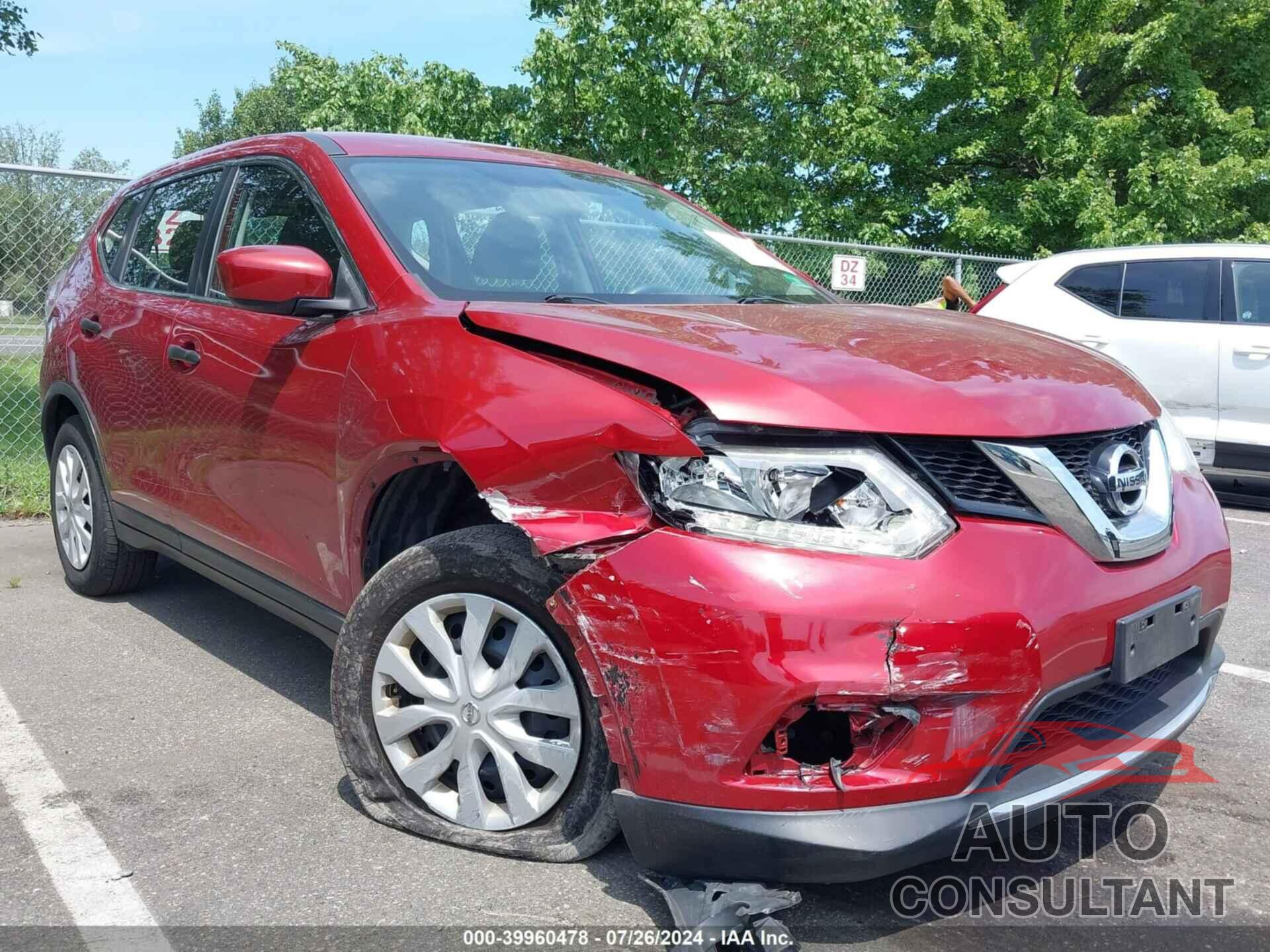 NISSAN ROGUE 2016 - KNMAT2MV7GP610430