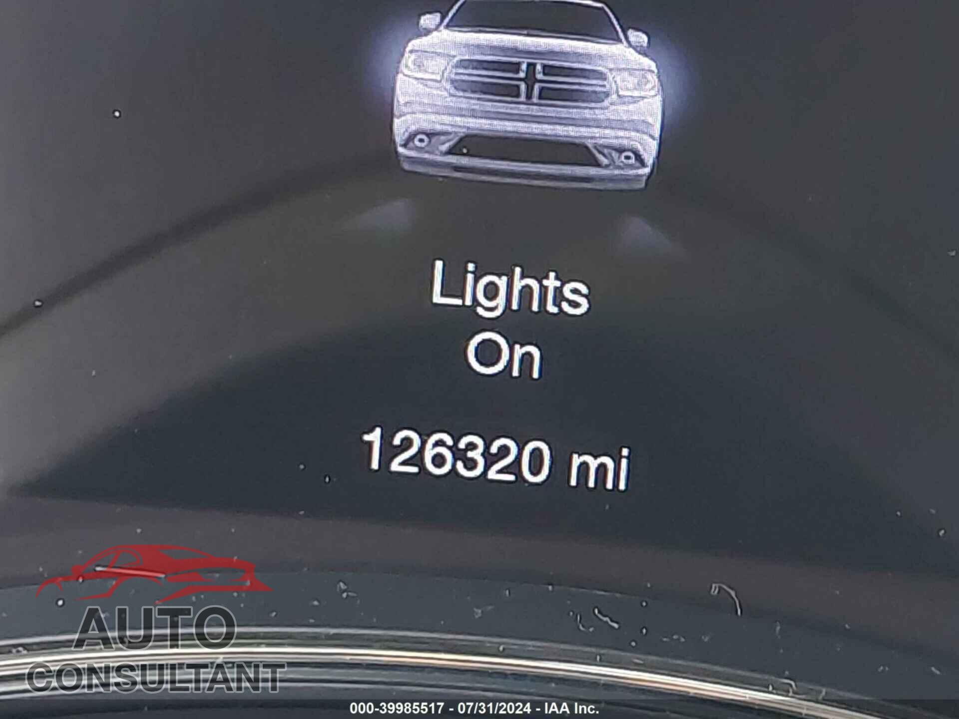 DODGE DURANGO 2017 - 1C4RDJAG2HC937441