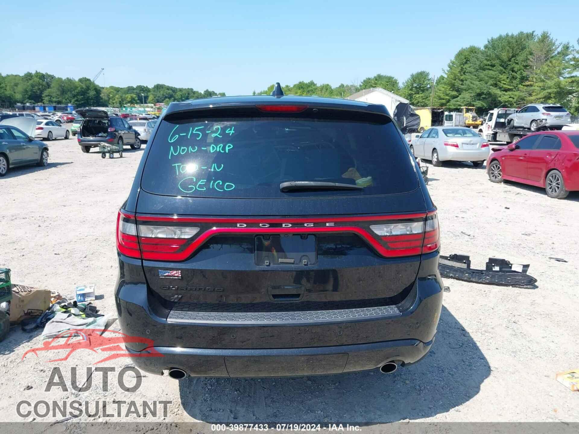 DODGE DURANGO 2019 - 1C4RDJAG7KC606278