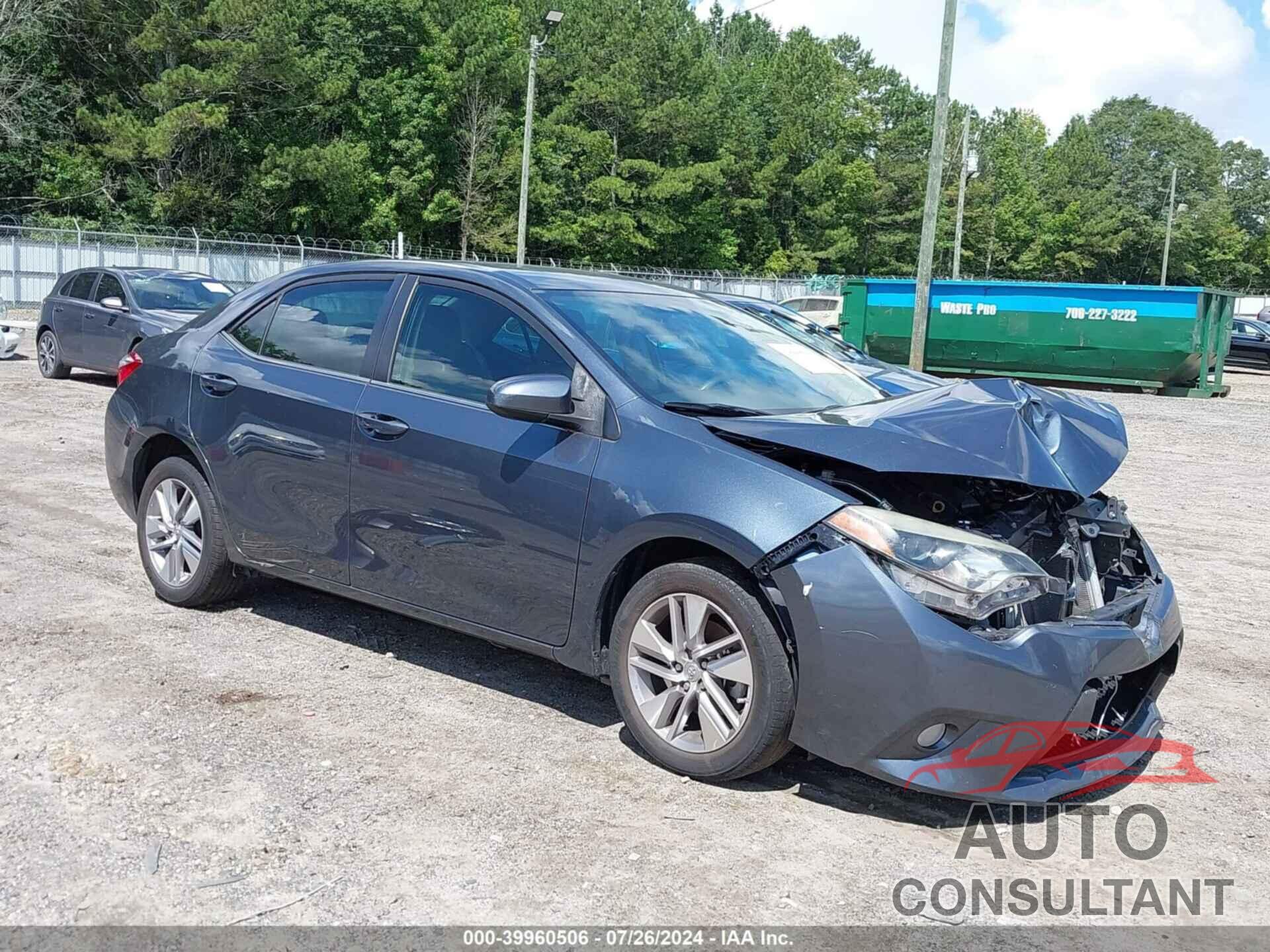 TOYOTA COROLLA 2016 - 2T1BPRHE8GC592322