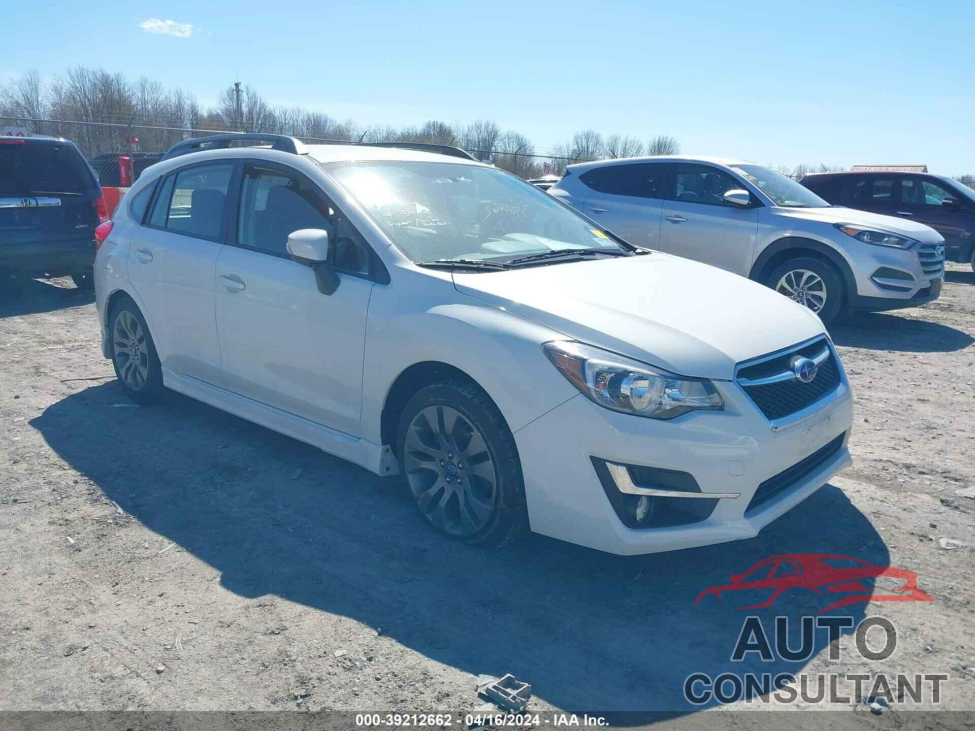 SUBARU IMPREZA 2016 - JF1GPAP68G9257462