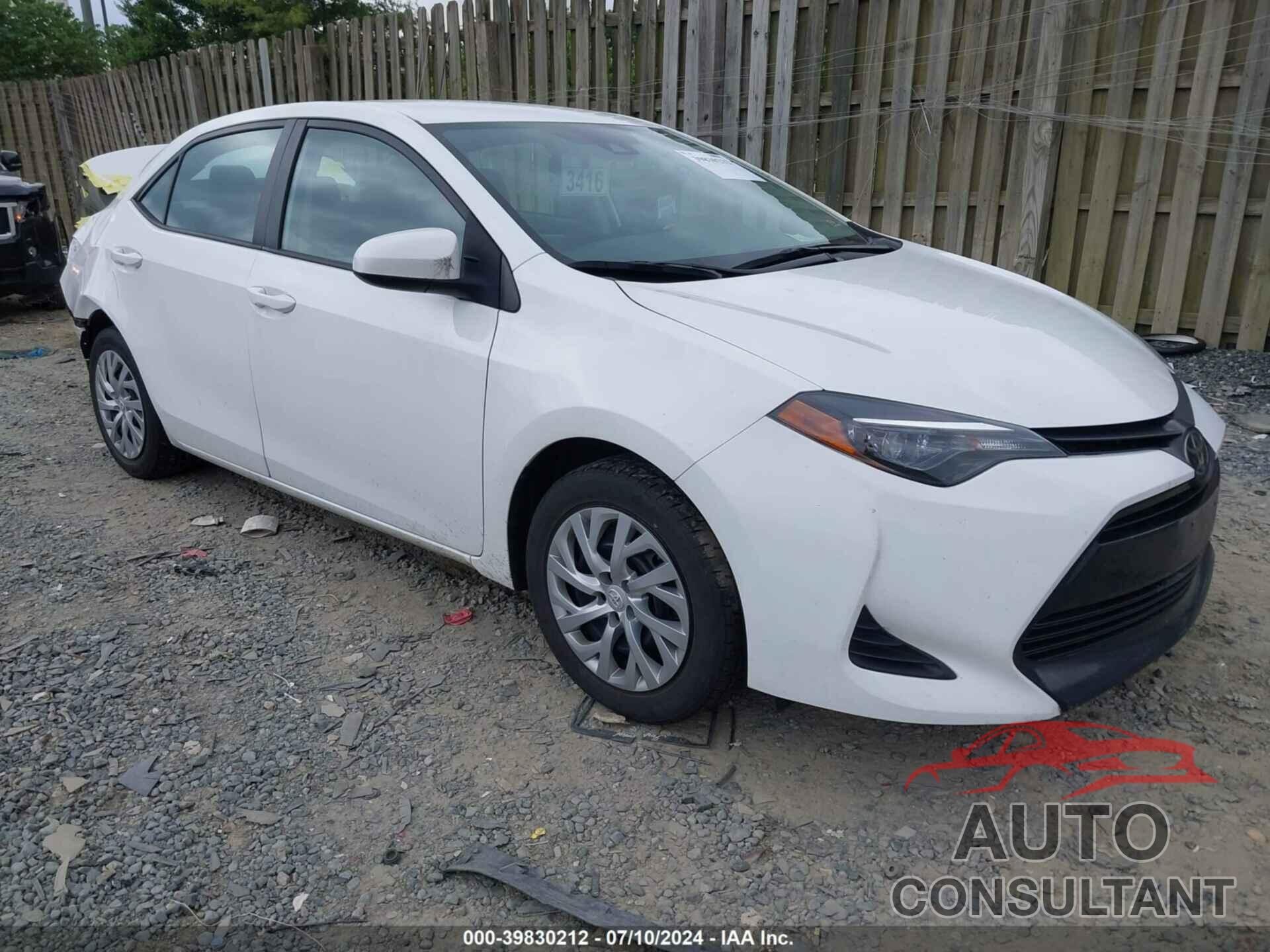 TOYOTA COROLLA 2019 - 2T1BURHE8KC167992