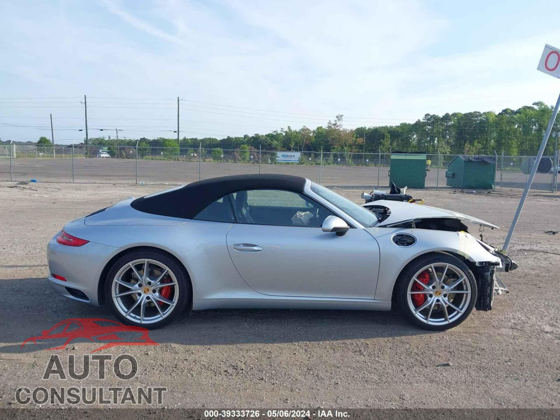 PORSCHE 911 2017 - WP0CA2A97HS142395
