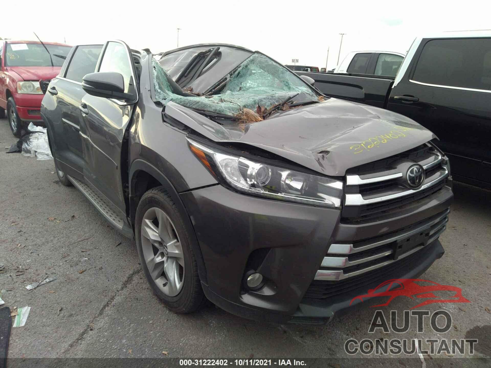 TOYOTA HIGHLANDER 2017 - 5TDYZRFHXHS194684