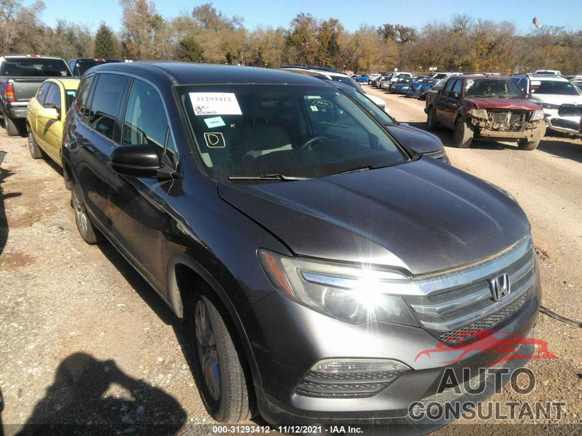 HONDA PILOT 2016 - 5FNYF6H14GB041308